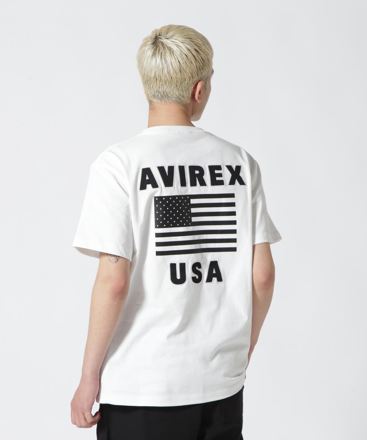 《WEB&DEPOT限定》S/S CREW NECK T STAR SPANGLED BANNER/クルーネック Tシャツ 星条旗