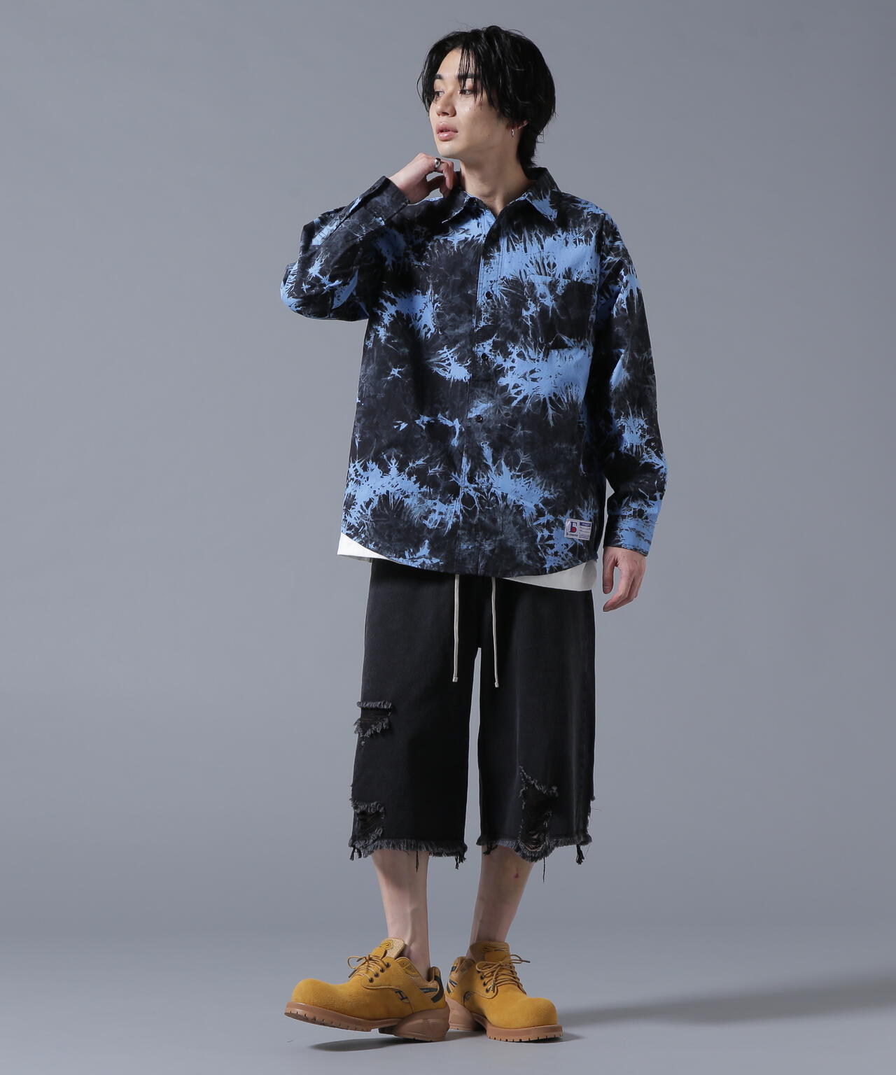 【WEB&DEPOT限定】DankeSchon/ダンケシェーン/TIE DYE LONG SHIRTS