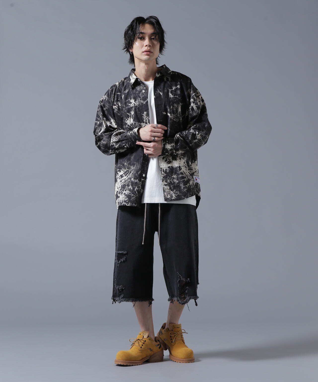 【WEB&DEPOT限定】DankeSchon/ダンケシェーン/TIE DYE LONG SHIRTS