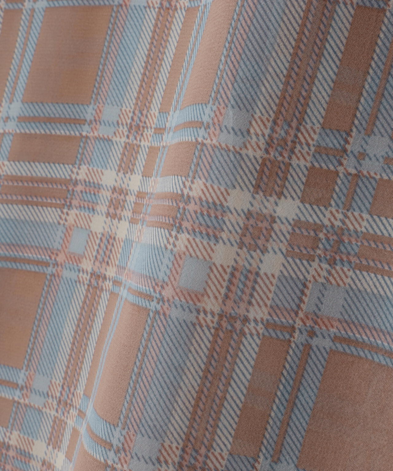 WHITELAND/ホワイトランド/CHIFFON CHECK SHIRT