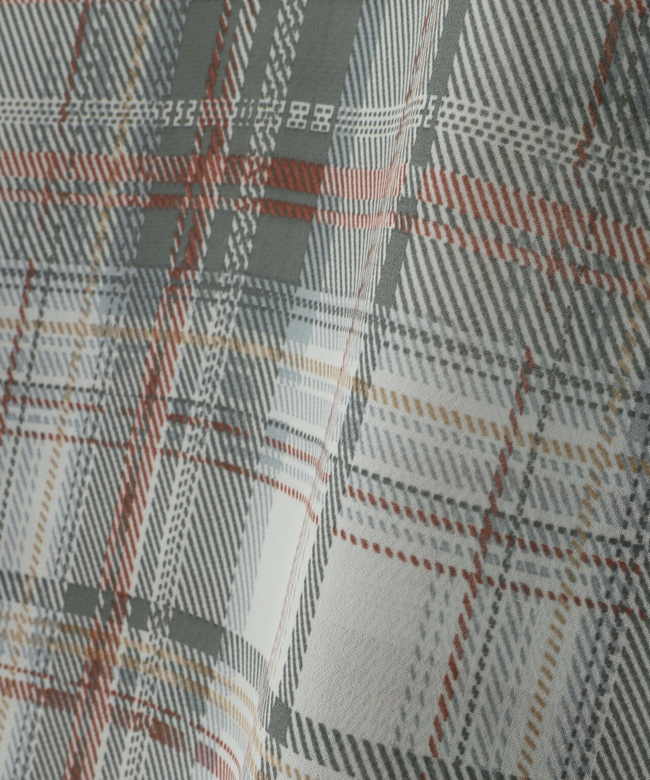 WHITELAND/ホワイトランド/CHIFFON CHECK SHIRT