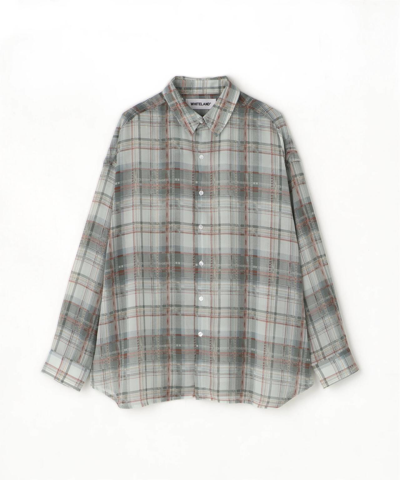 WHITELAND/ホワイトランド/CHIFFON CHECK SHIRT