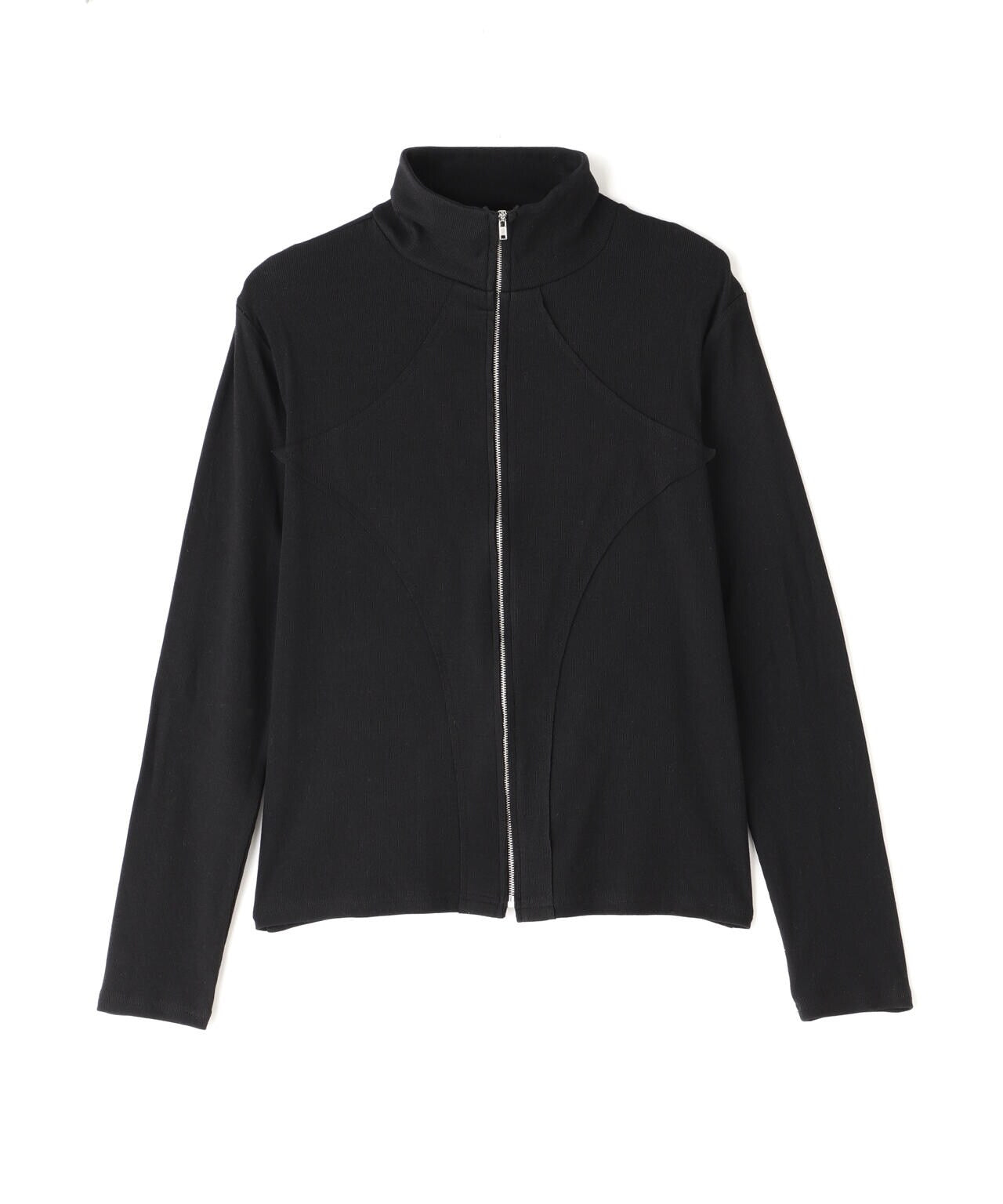 WHITELAND/ホワイトランド/RIB STAND ZIP LS TEE