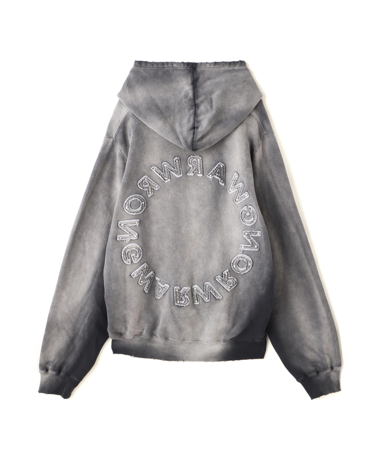 DankeSchon/ダンケシェーン/SPRAYED SWEAT ZIP HOODIE