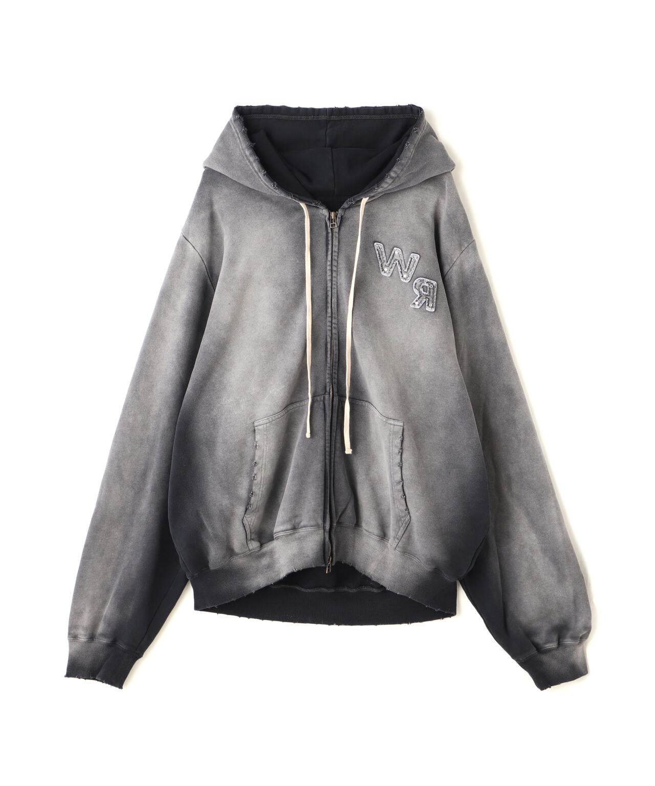 DankeSchon/ダンケシェーン/SPRAYED SWEAT ZIP HOODIE