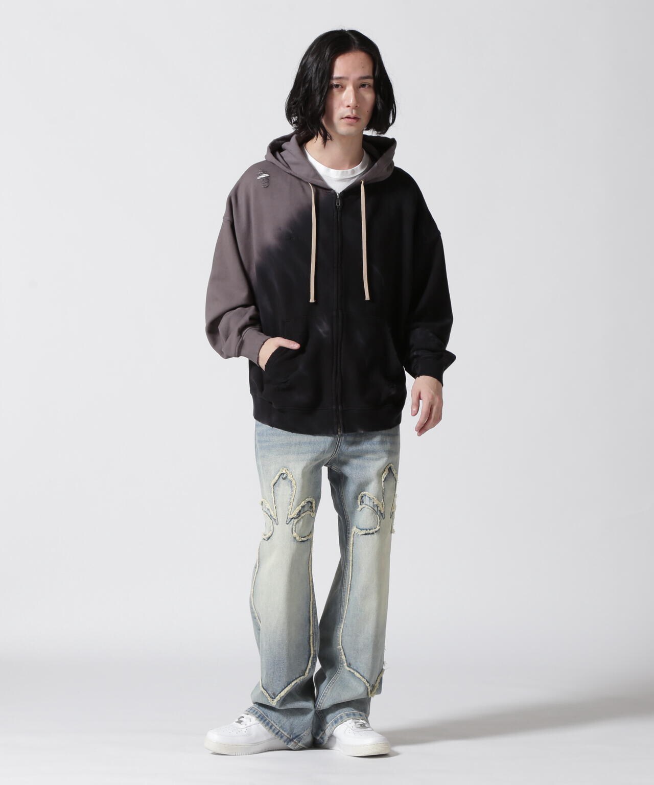DankeSchon/ダンケシェーン/TIEDYE ZIP HOODIE