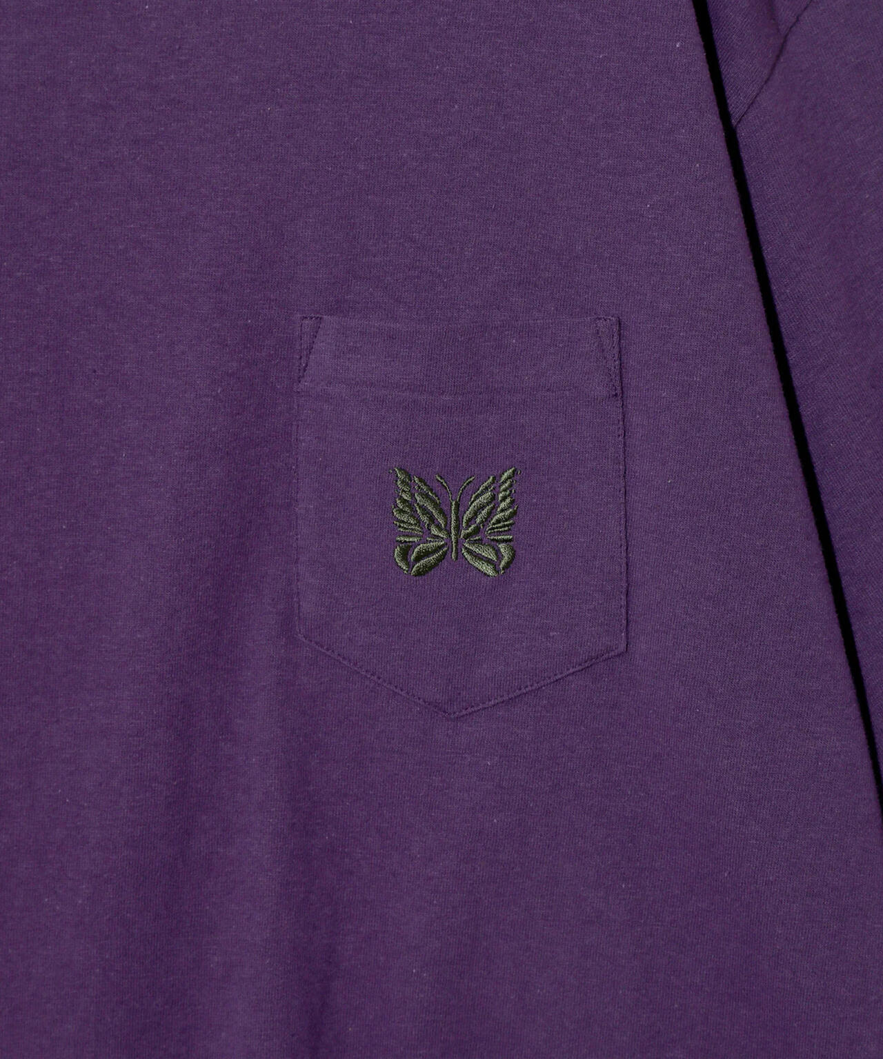 NEEDLES/ニードルズ/S/S PAPILLON EMB.POCKET TEE - COTTON JERSEY