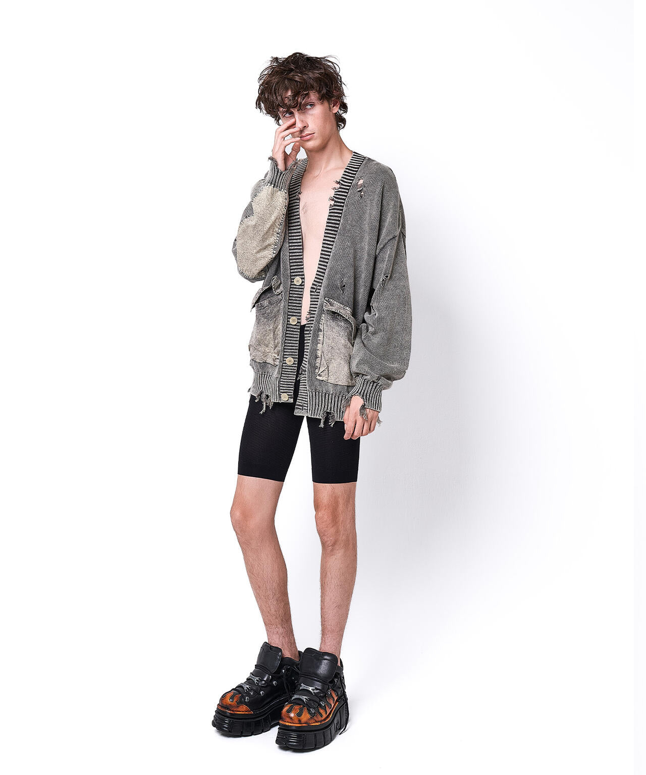 DankeSchon/ダンケシェーン/MILS KNIT CARDIGAN