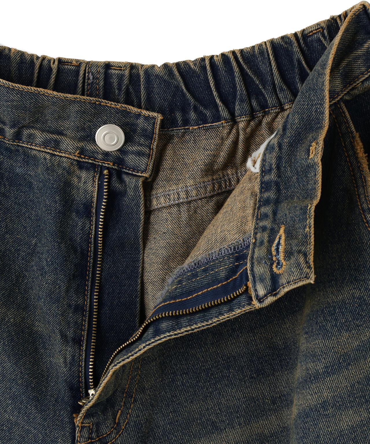 SIS/エスアイエス/Washed Wide Denim pants