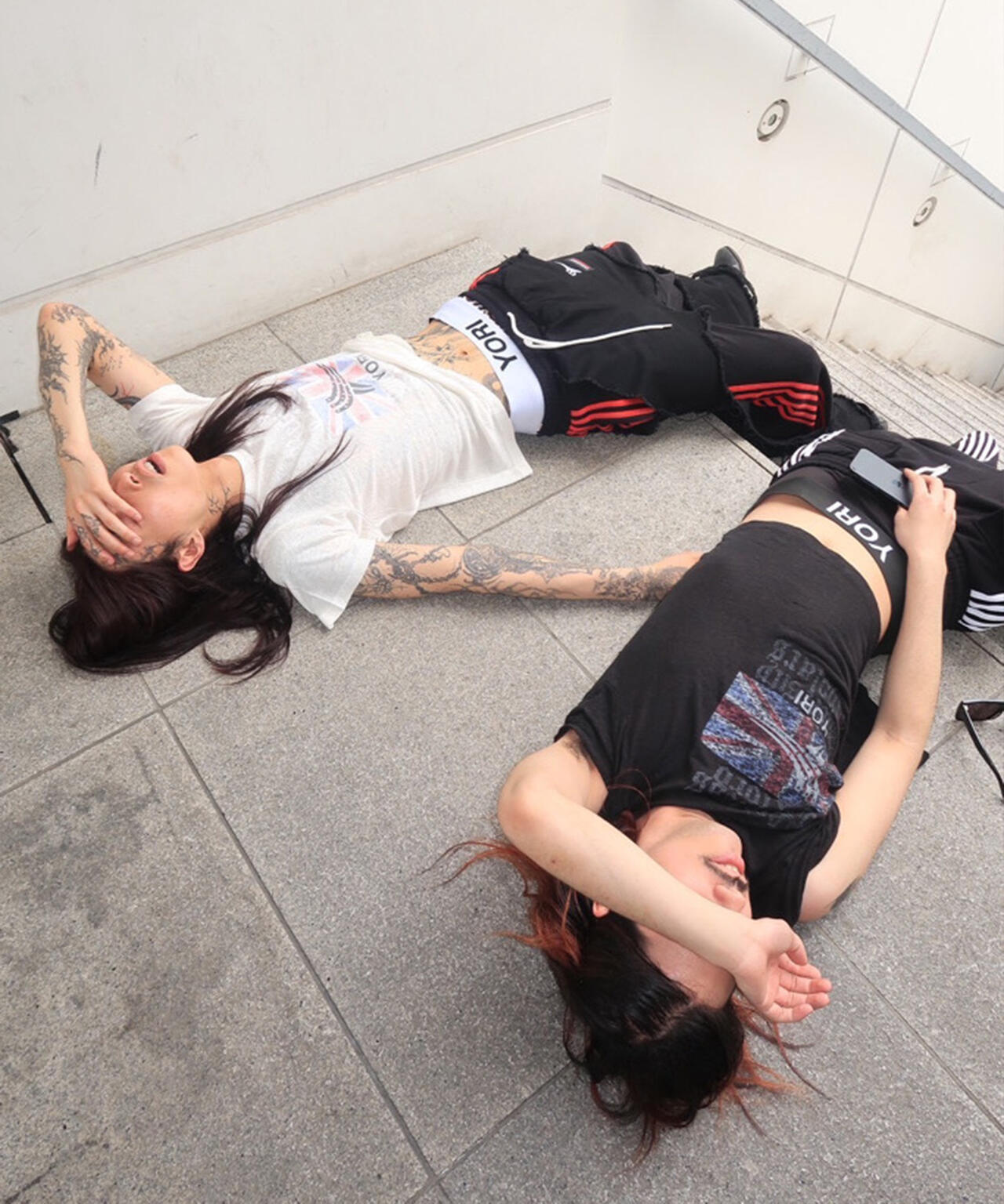 RECKLESS SCHOLARS×YORI SPORT/レックレス スカラーズ×ヨリスポーツ/【LHP別注】Damege pants