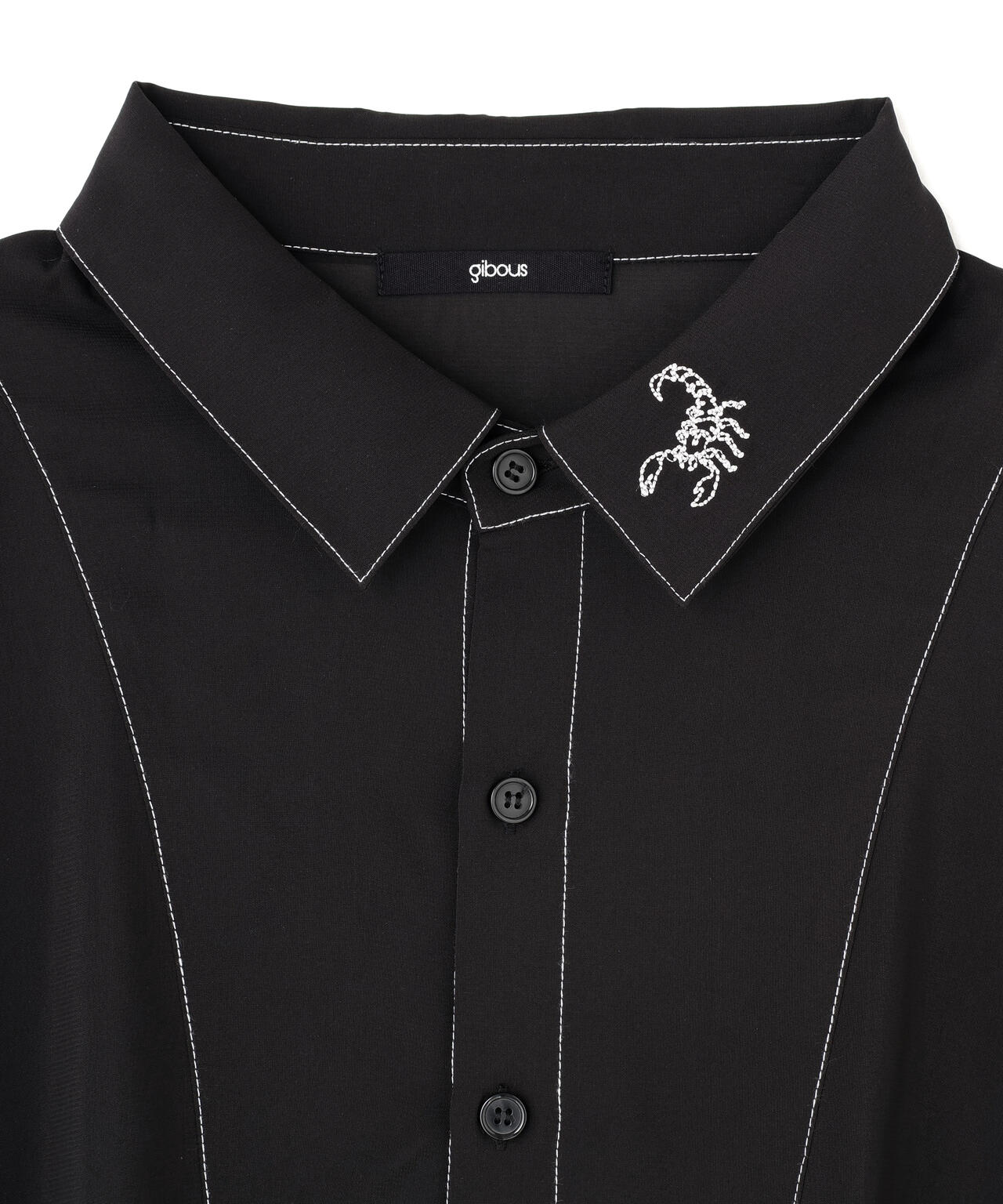 gibous/ギボス/Sheer Stitch Scorpion Shirt