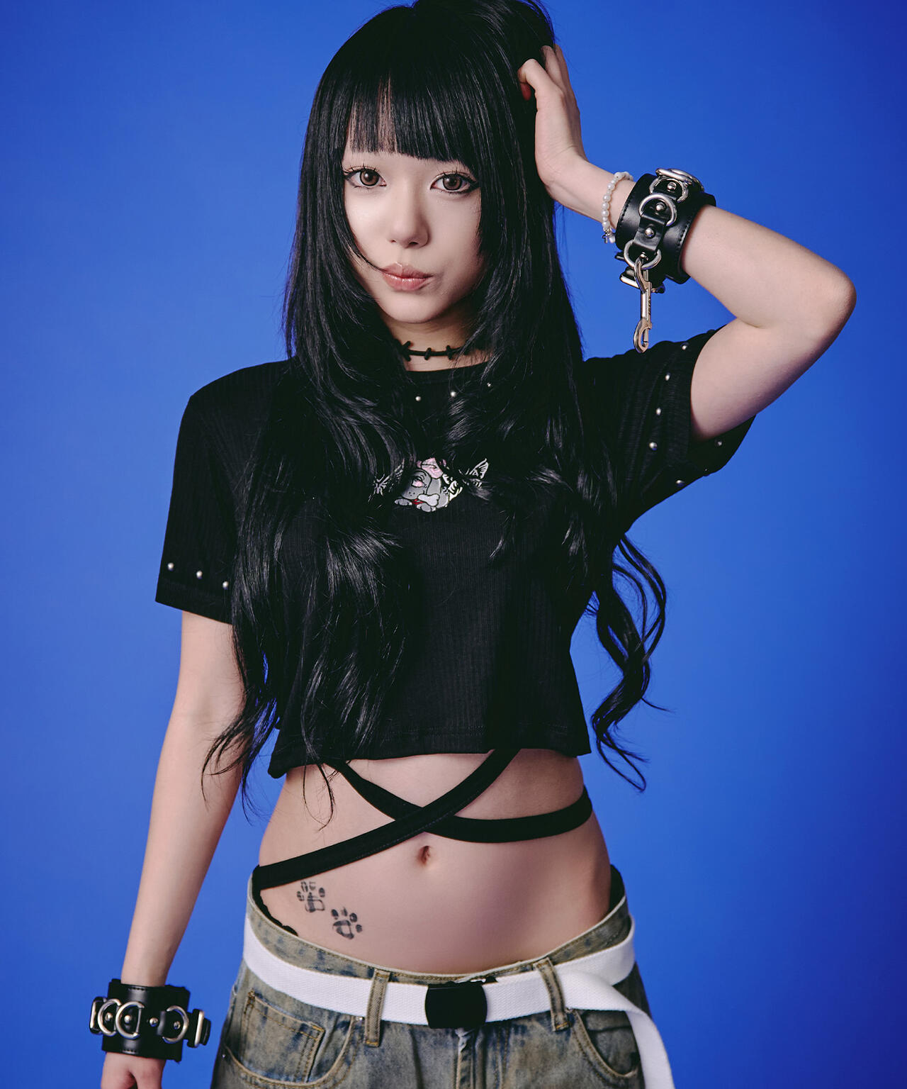 GALFY/ガルフィー/【LHP EXCLUSIVE】地雷ギャル リブ半袖TEE