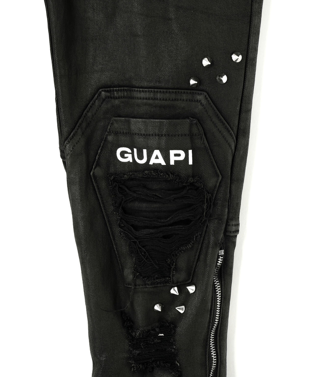 GUAPI/グアピ/Black Coffin Arc Waxed Denim