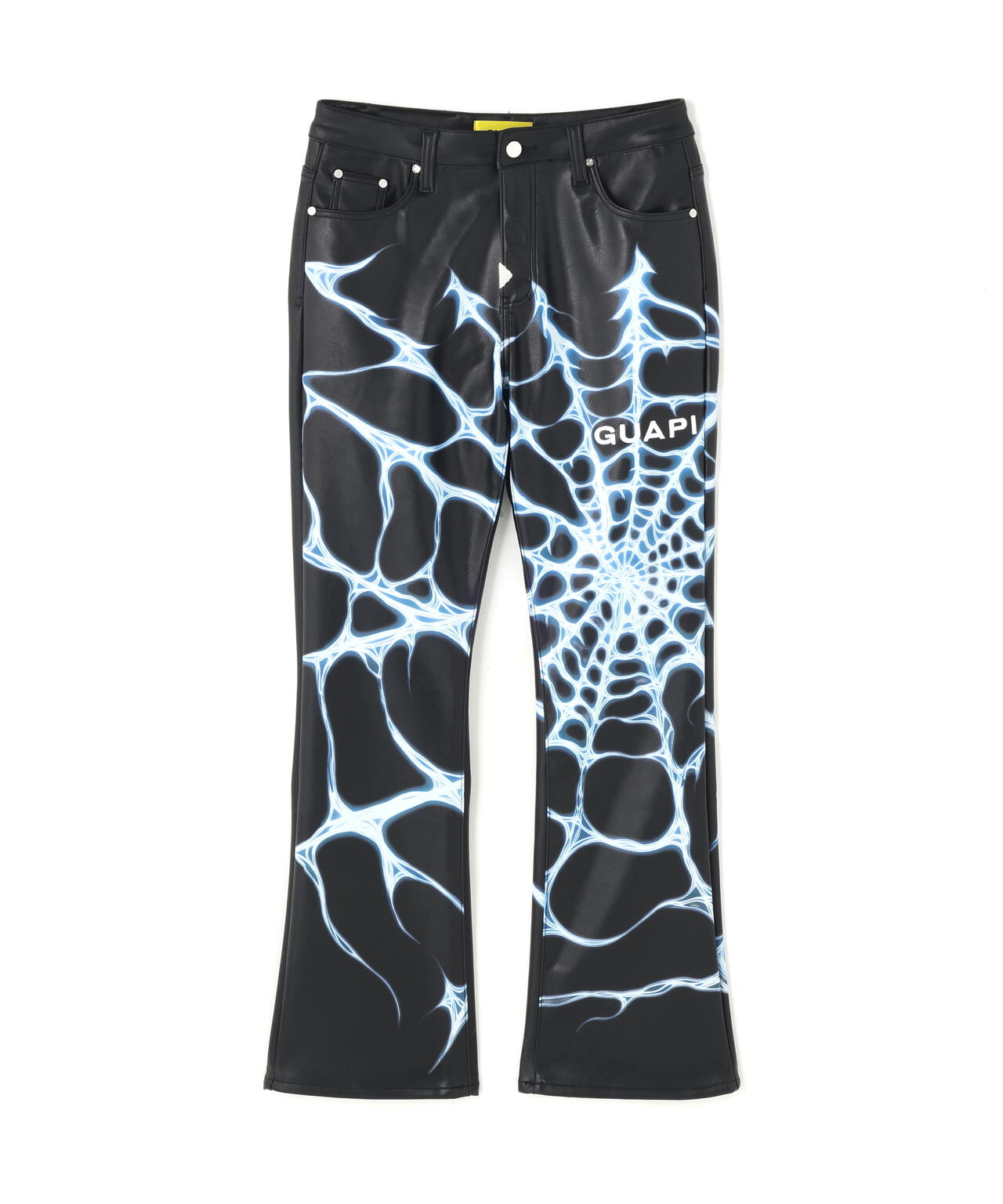 GUAPI/グアピ/Chrome Web Leather Pant