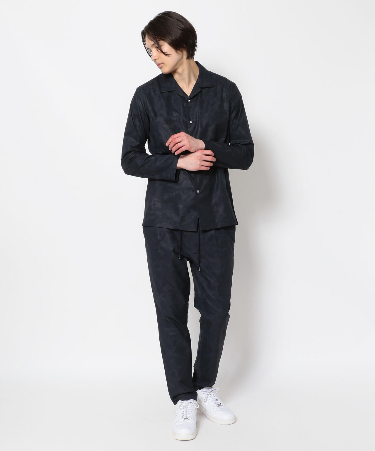 junhashimoto/ジュンハシモト/AIR DOT ALOHA L/S SHIRTS