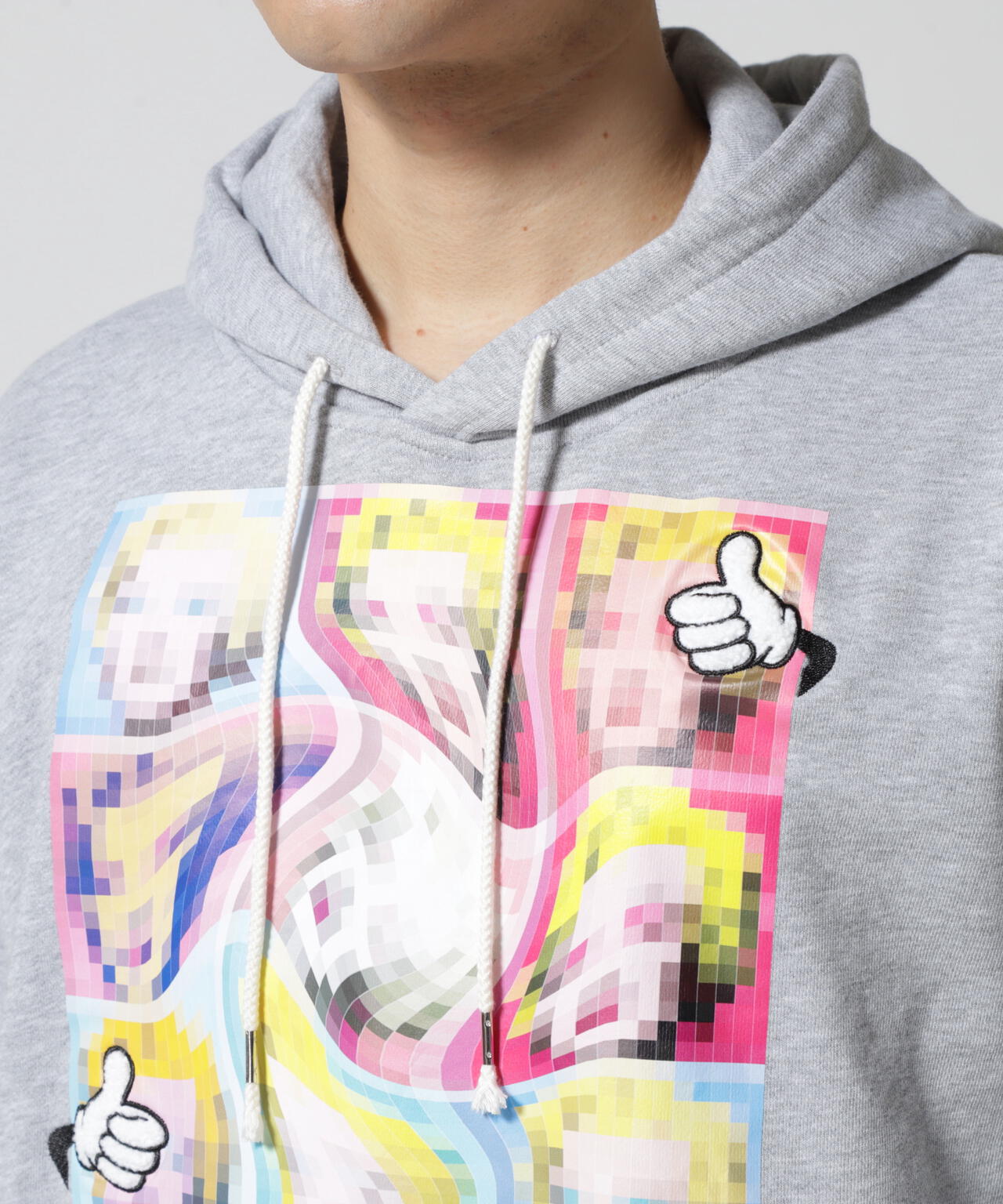 qwerty (クワーティ)PIXEL ART PARKA ピクセルアートパーカー