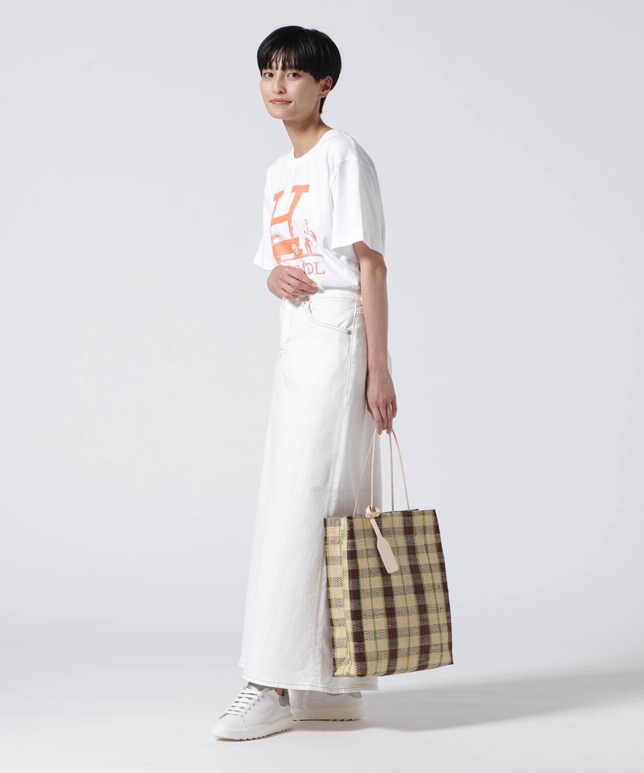 Kare/ME(カーミー)H MM Tシャツオレンジプリント