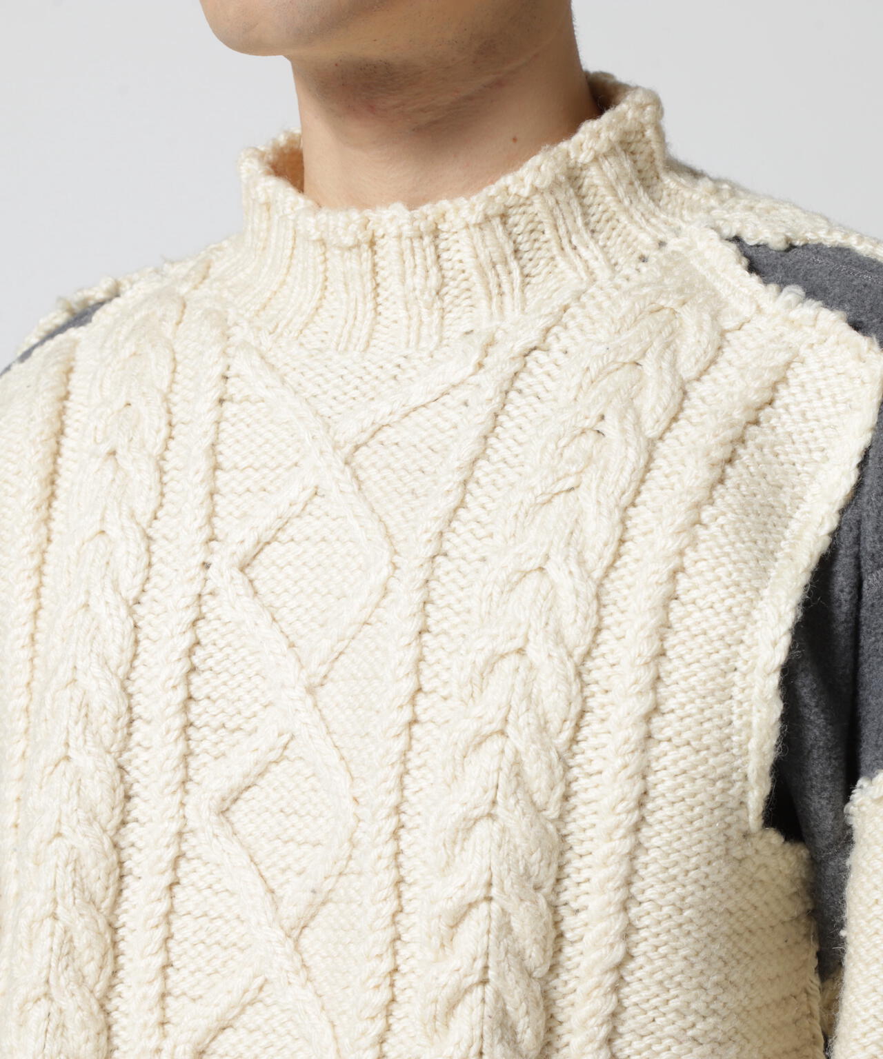 Needles/ニードルズ/Fisherman Sweater/フィッシャーマンニット
