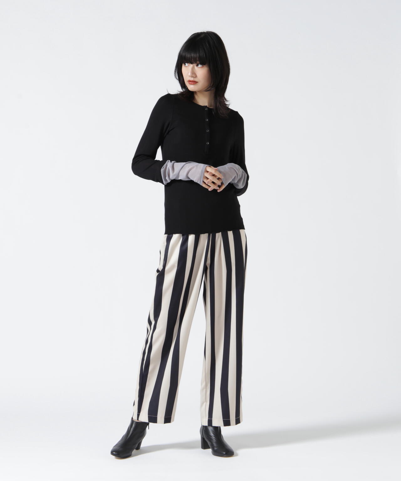 ANTHOM(アントム) 別注2WAYソデチュールロングスリーブTシャツ