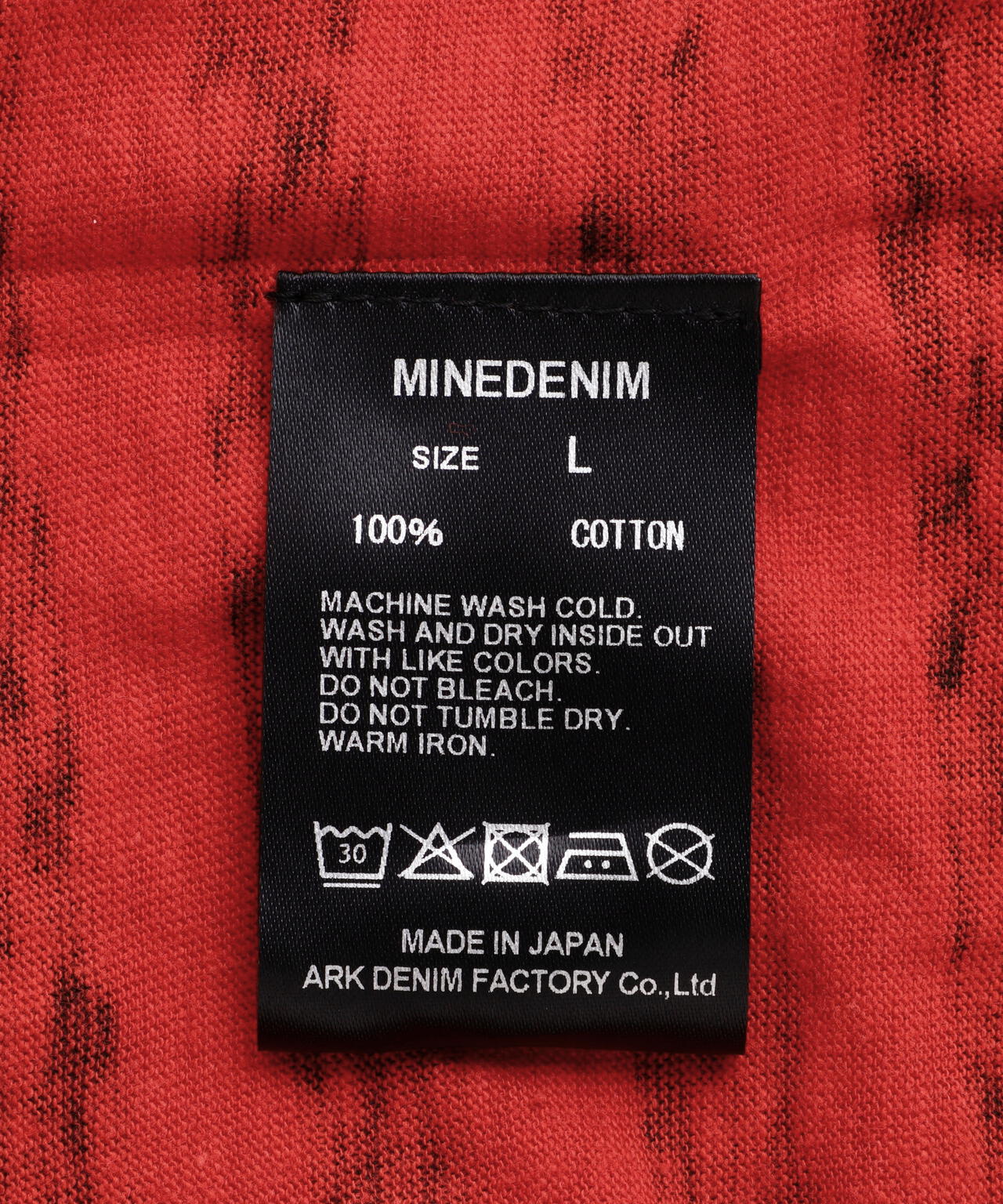 MINEDENIM(マインデニム)Hazy Border Uneven Loose T-SH