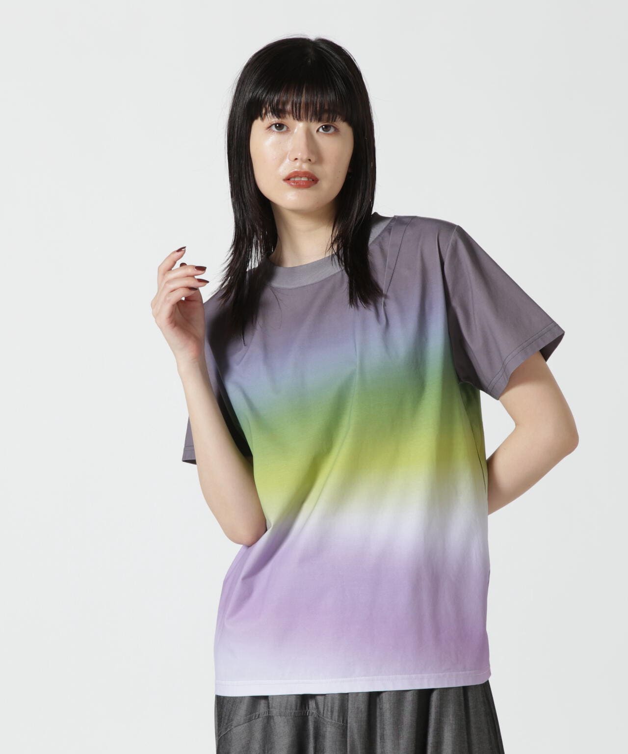 AULA AILA(アウラ アイラ)別注グラデーションTシャツ