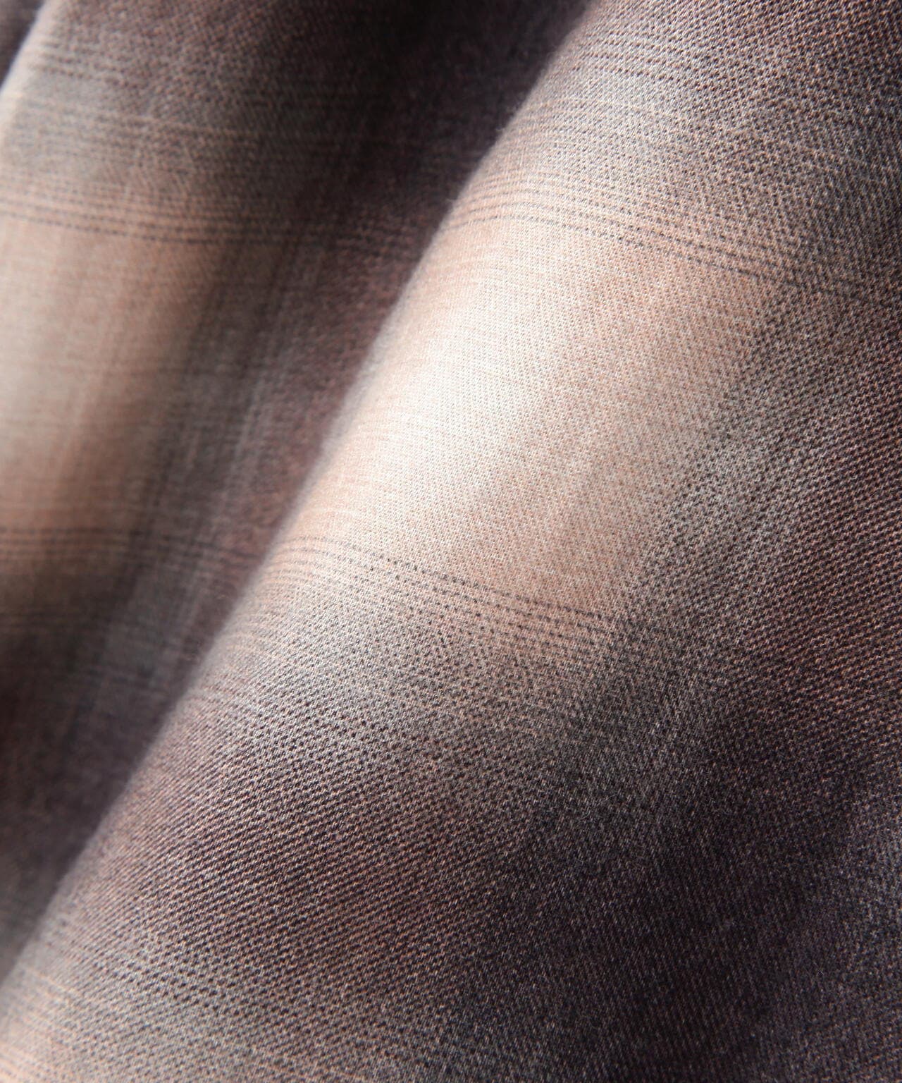 MINEDENIM / Drape Denim Ombre Check Loose Work SH