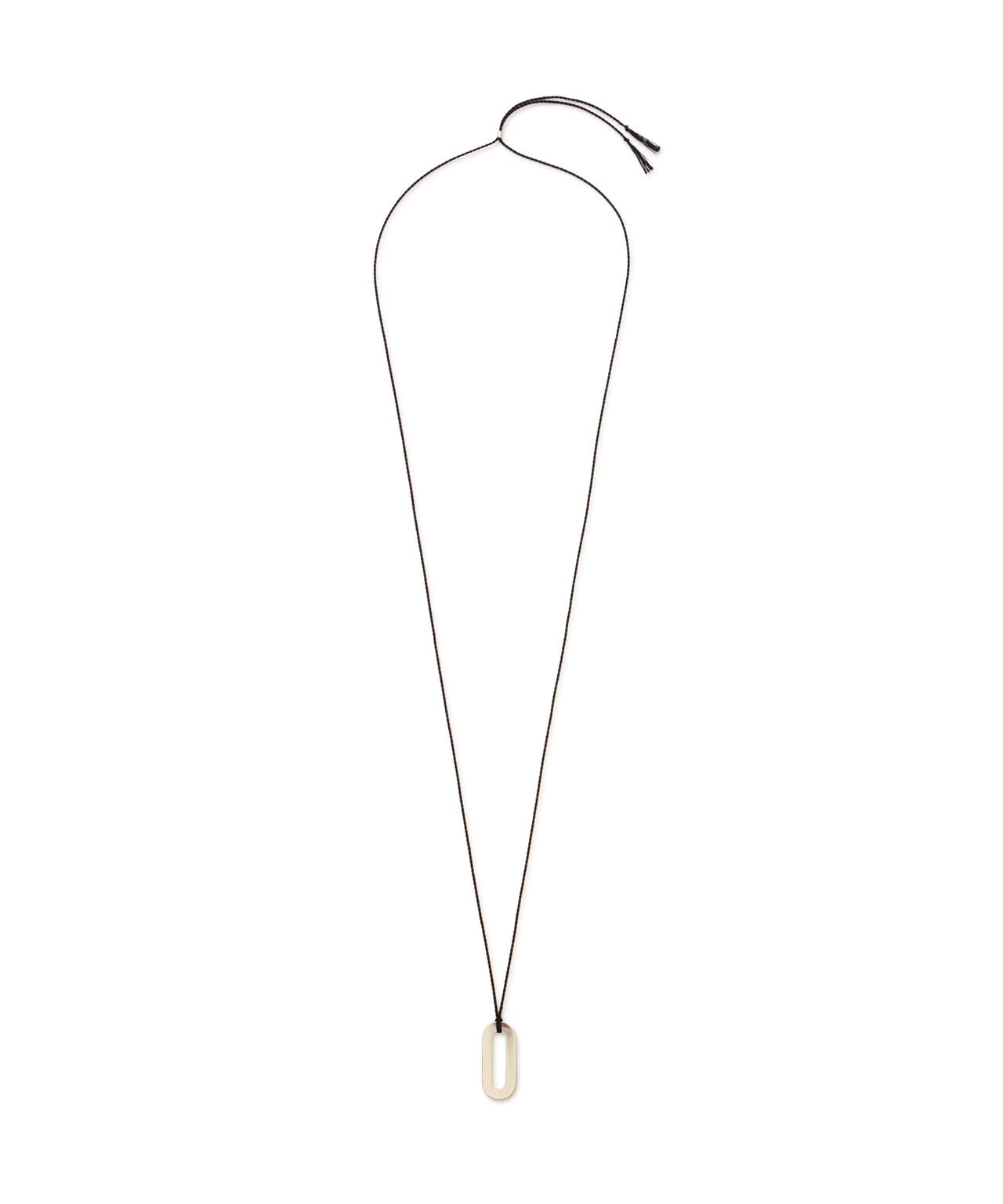on the sunny side of the street / Small Oval Top Long Necklace