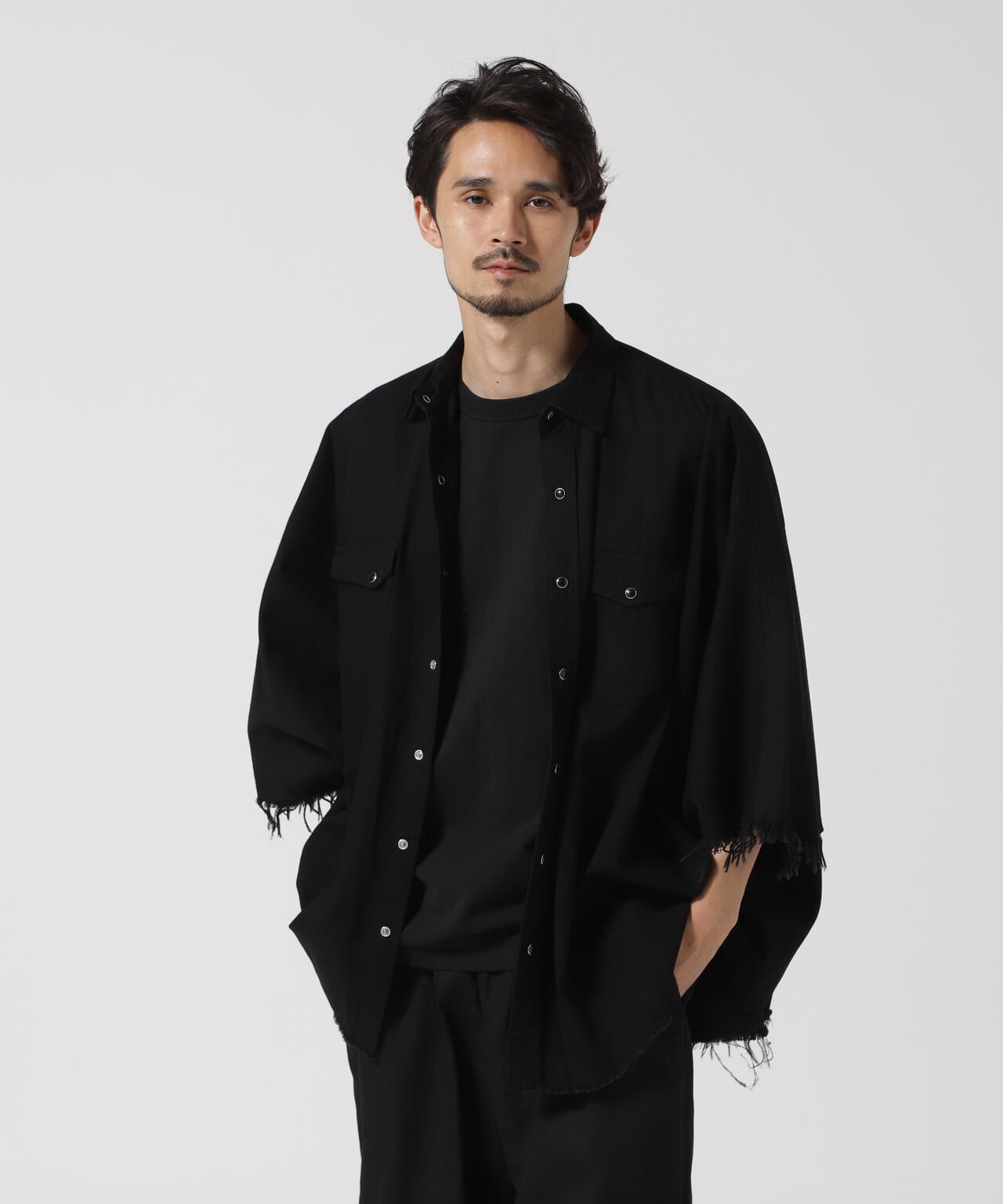 MINEDENIM(マインデニム)Square Big Denim Western SH