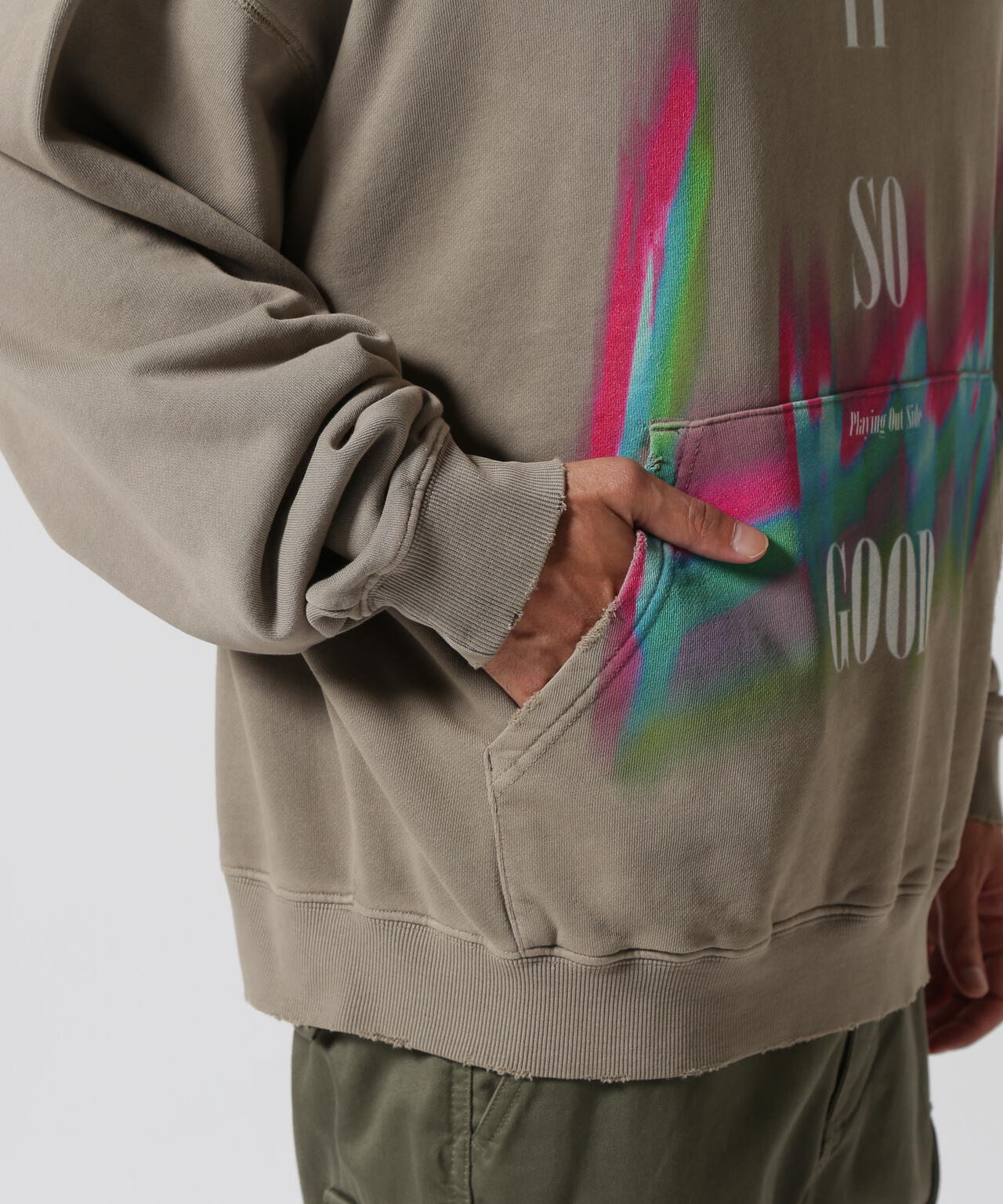 LUSOR(ルーソル)PIGMENT SWEAT HOODIE LIGHT