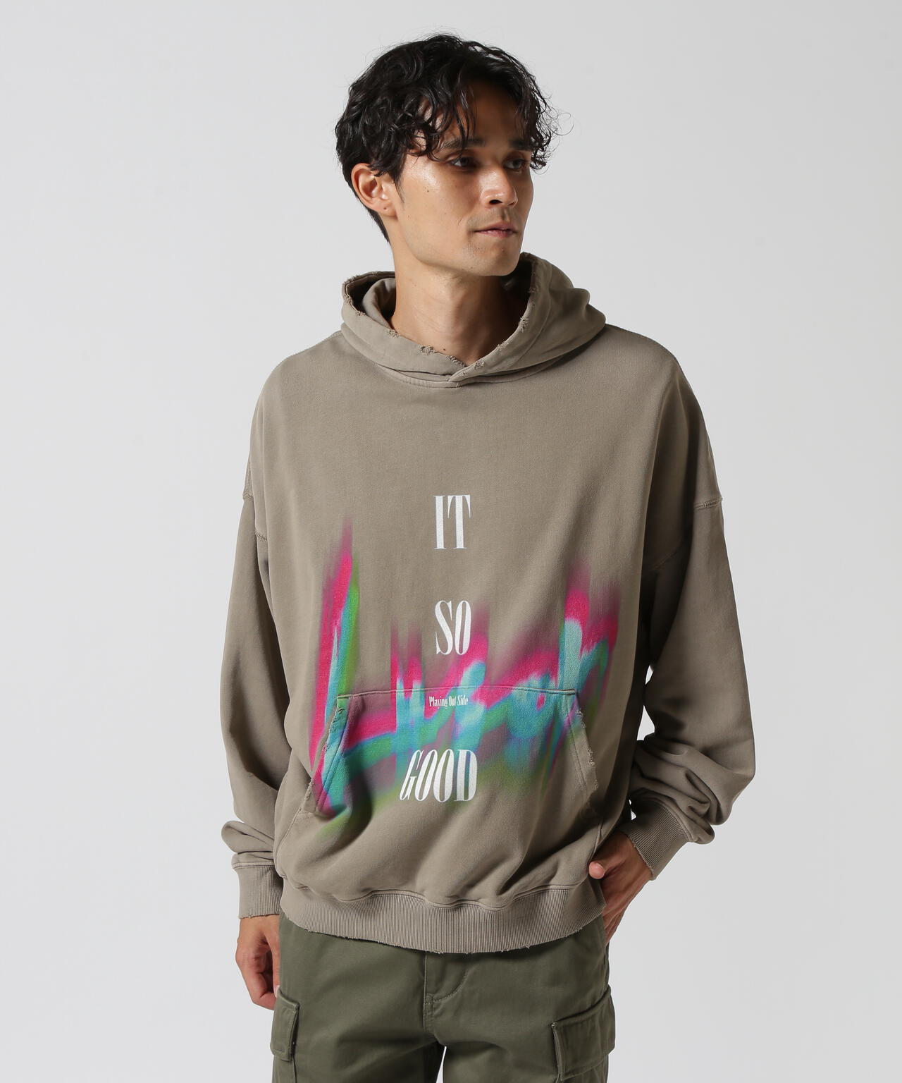 LUSOR(ルーソル)PIGMENT SWEAT HOODIE LIGHT
