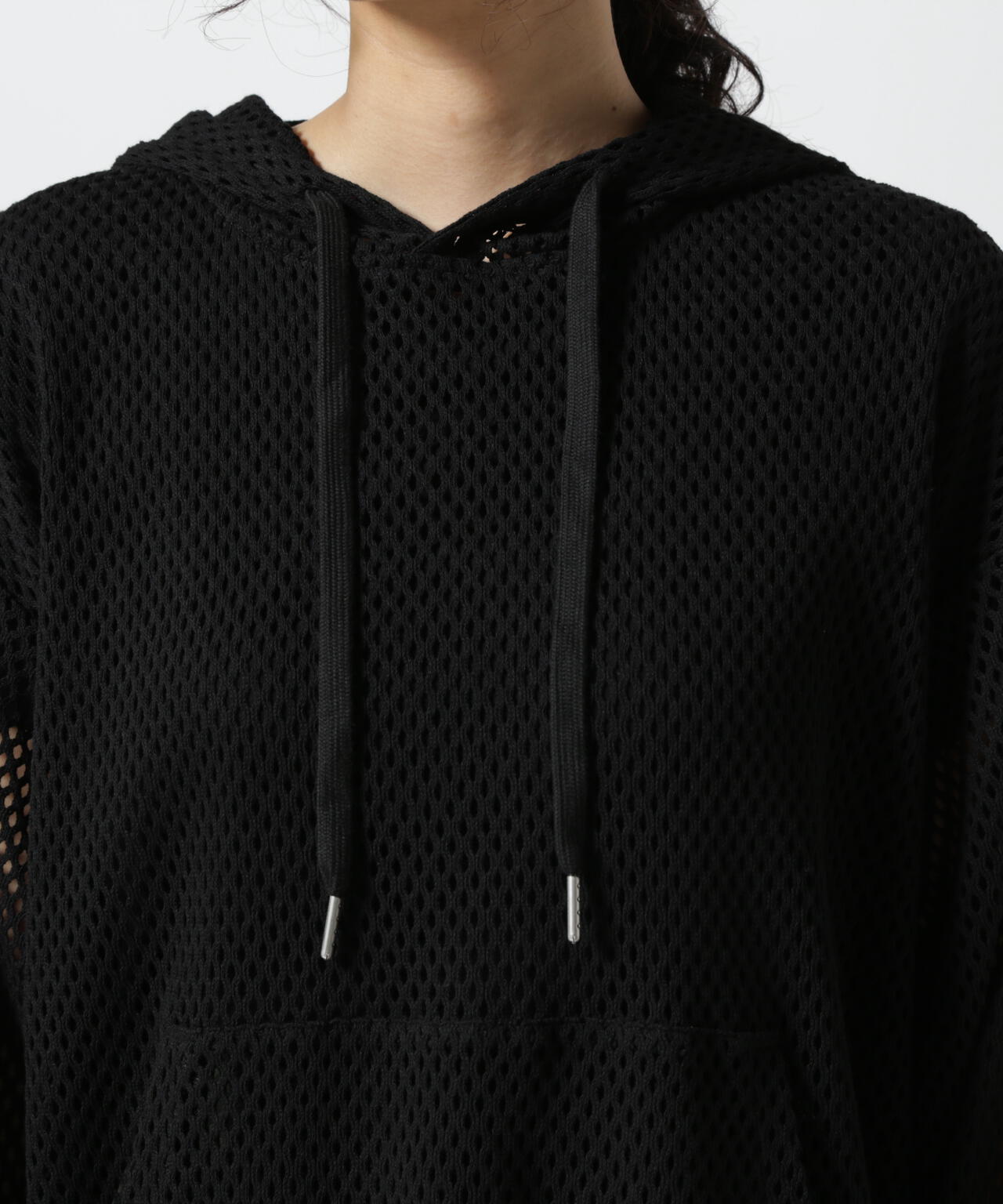 YENN (イエン)MESH LACE HOODIEプルオーバー