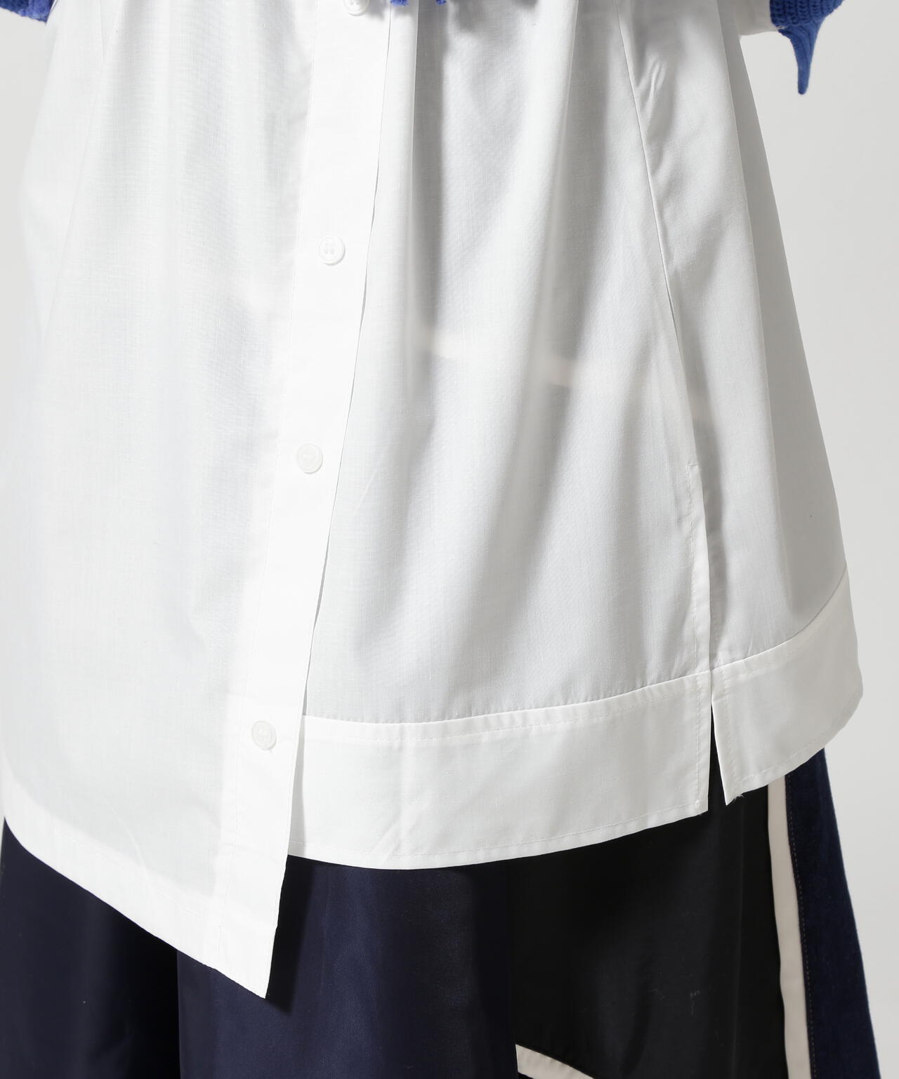 AULA AILA(アウラ アイラ)別注ニットドッキングシャツ