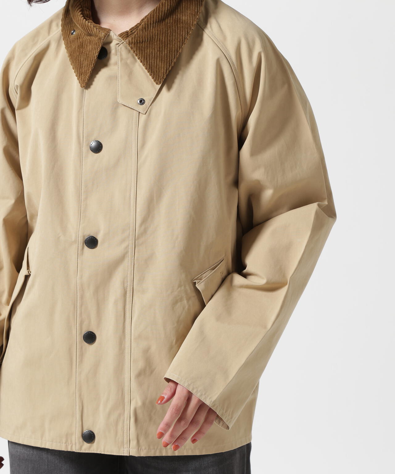 Barbour(バブアー)TRANSPORT / トランスポート/ピーチスキン コットン ショートレングスブルゾン