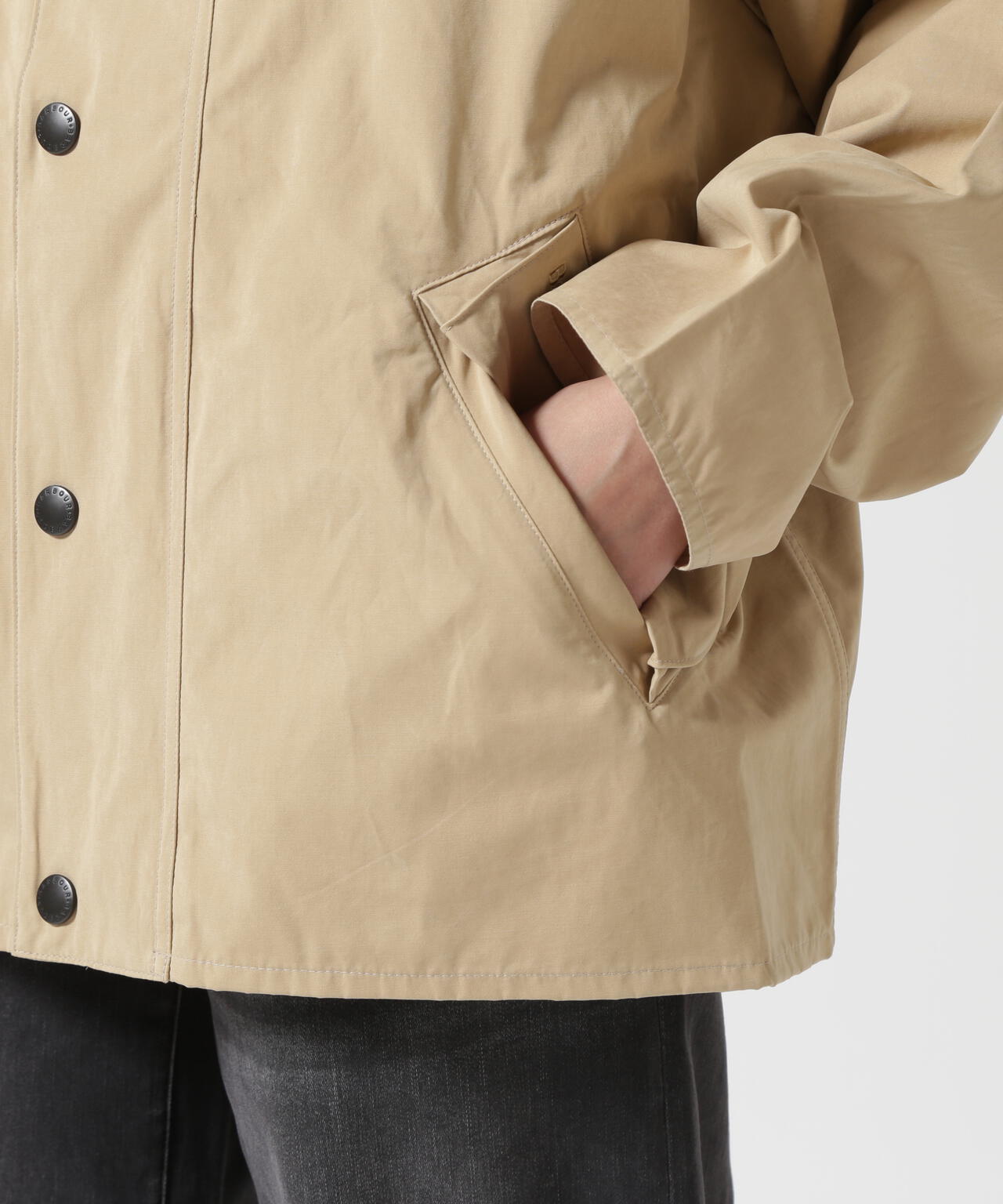 Barbour(バブアー)TRANSPORT / トランスポート/ピーチスキン コットン ショートレングスブルゾン