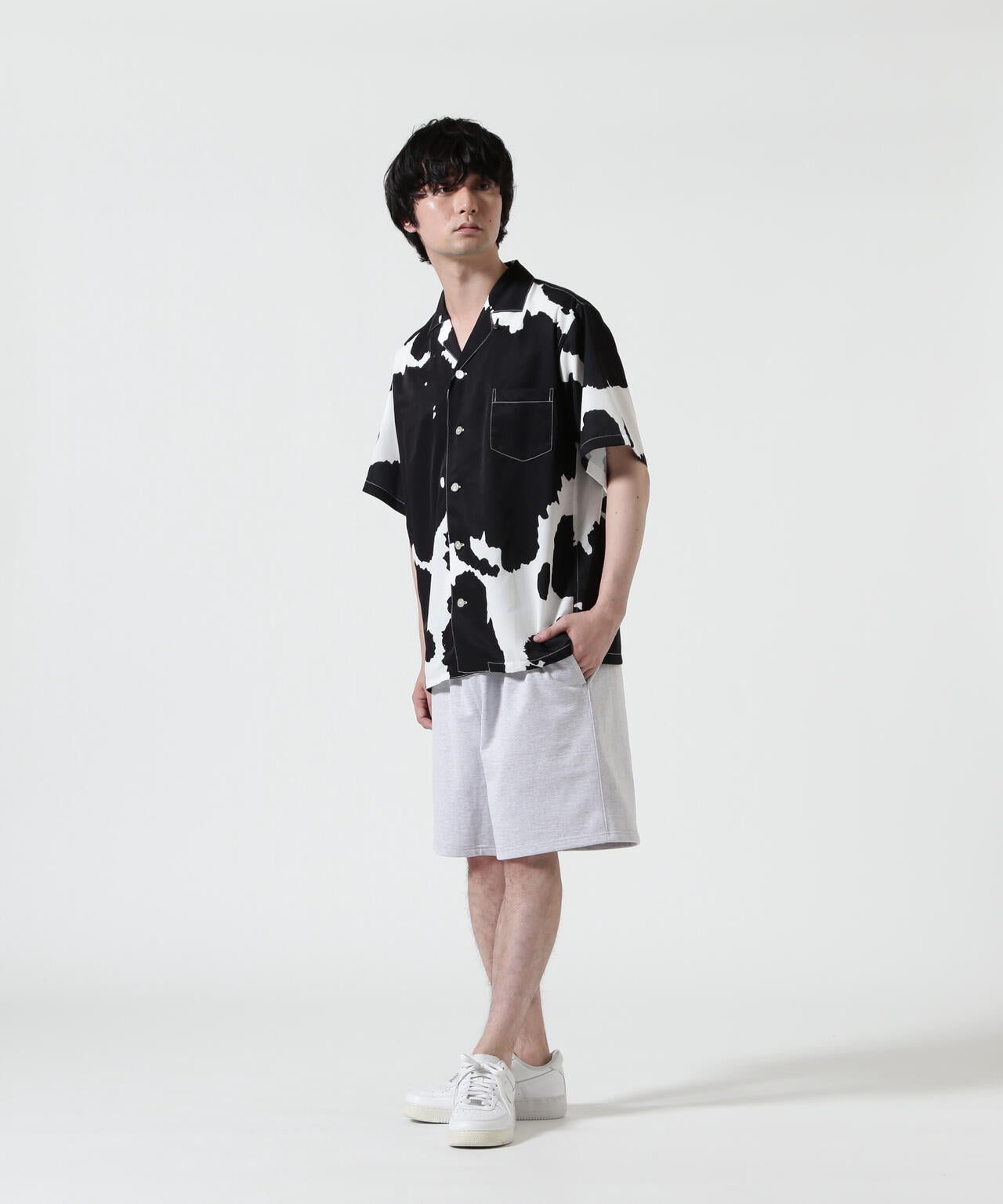 HOLO MARKET(ホロマーケット)HMV S/S SHIRTS / 総柄アロハ半袖シャツ