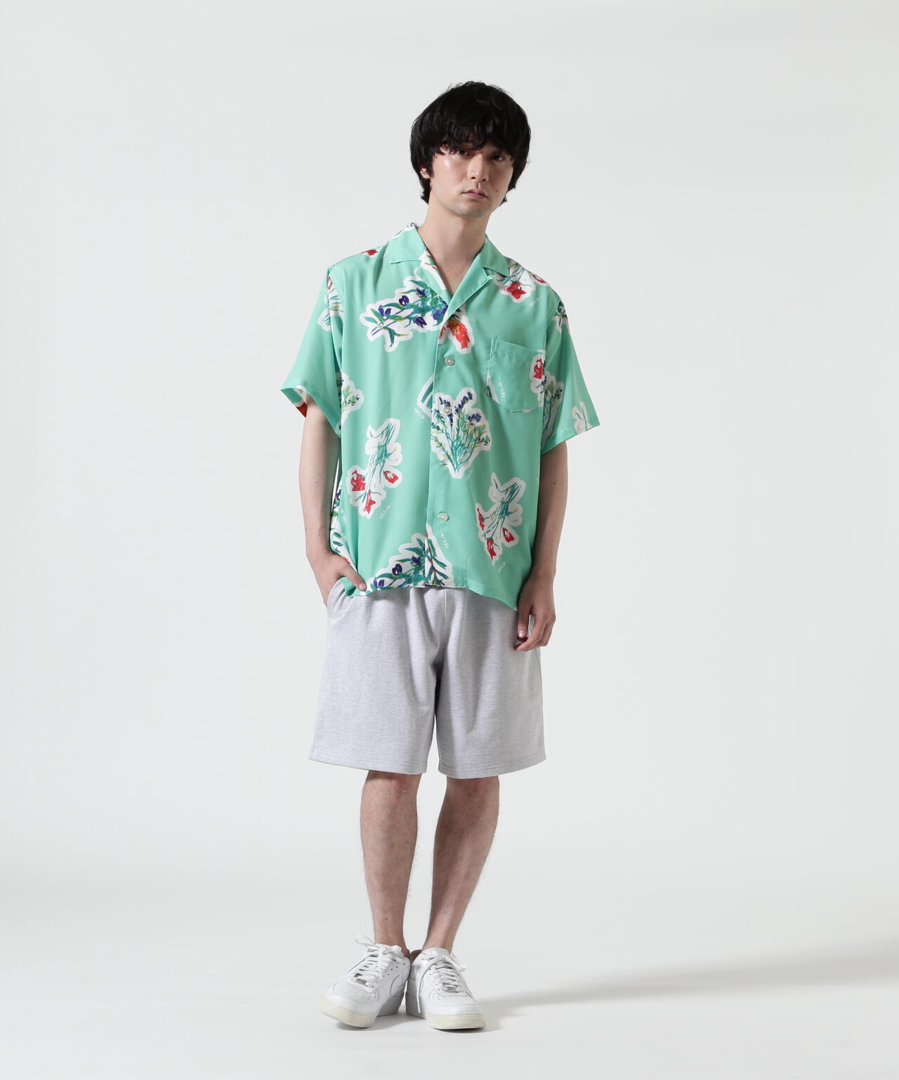 HOLO MARKET(ホロマーケット)HMV S/S SHIRTS / 総柄アロハ半袖シャツ
