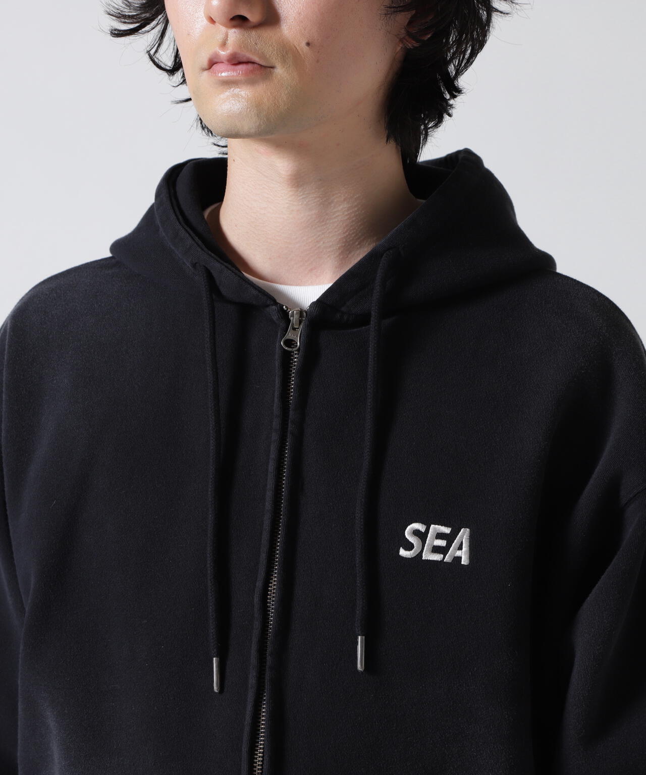 WIND AND SEA(ウィンダンシー)SULFUR DYEING LOGO ZIP SWEATSHIRT