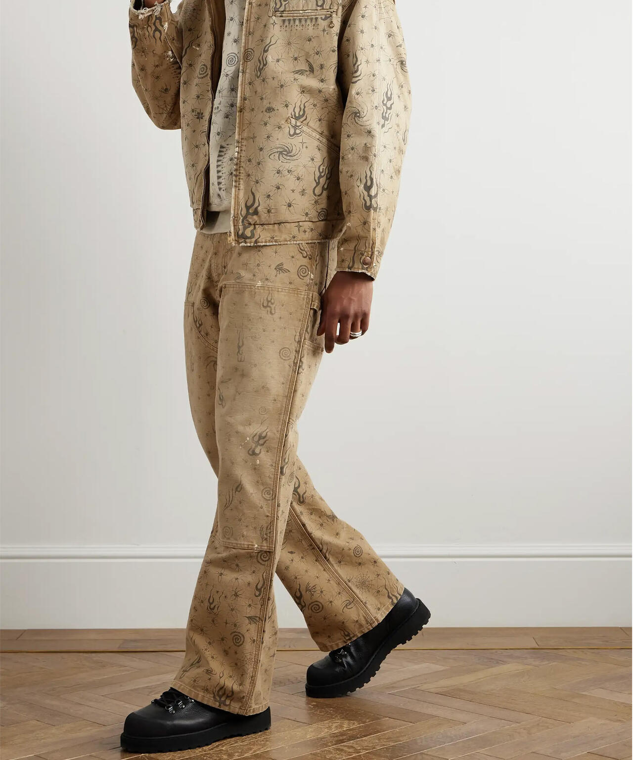SAINT MICHAEL/セントマイケル/DW_DBL KNEE PNTS/Dr.Woo/BEIGE