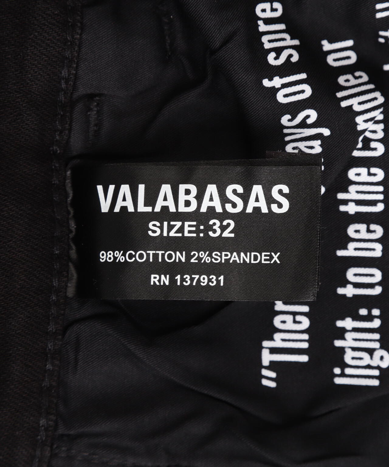 Valabasas/バラバサス/PATCH FADE BLACK BAGGY J