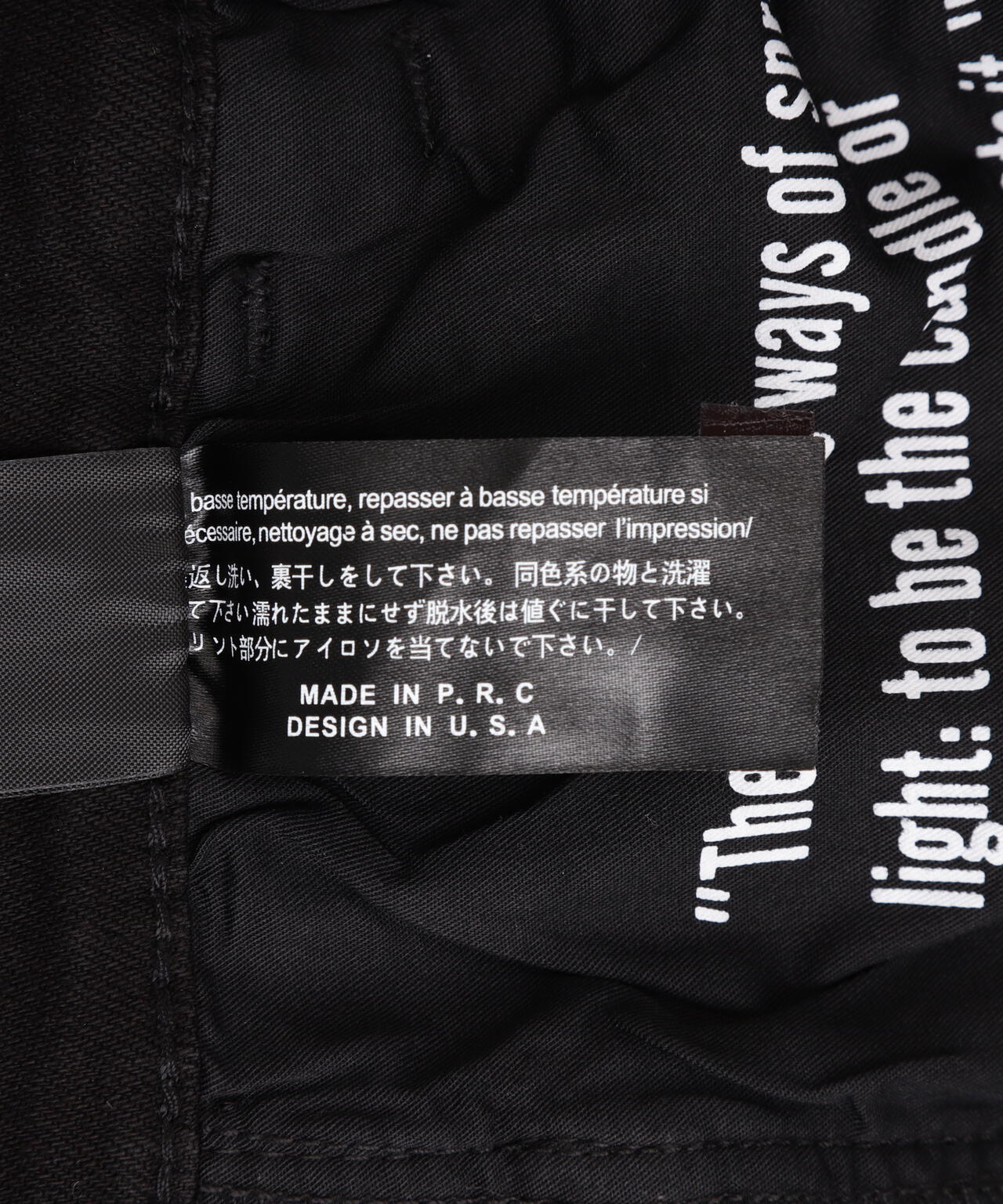 Valabasas/バラバサス/PATCH FADE BLACK BAGGY J