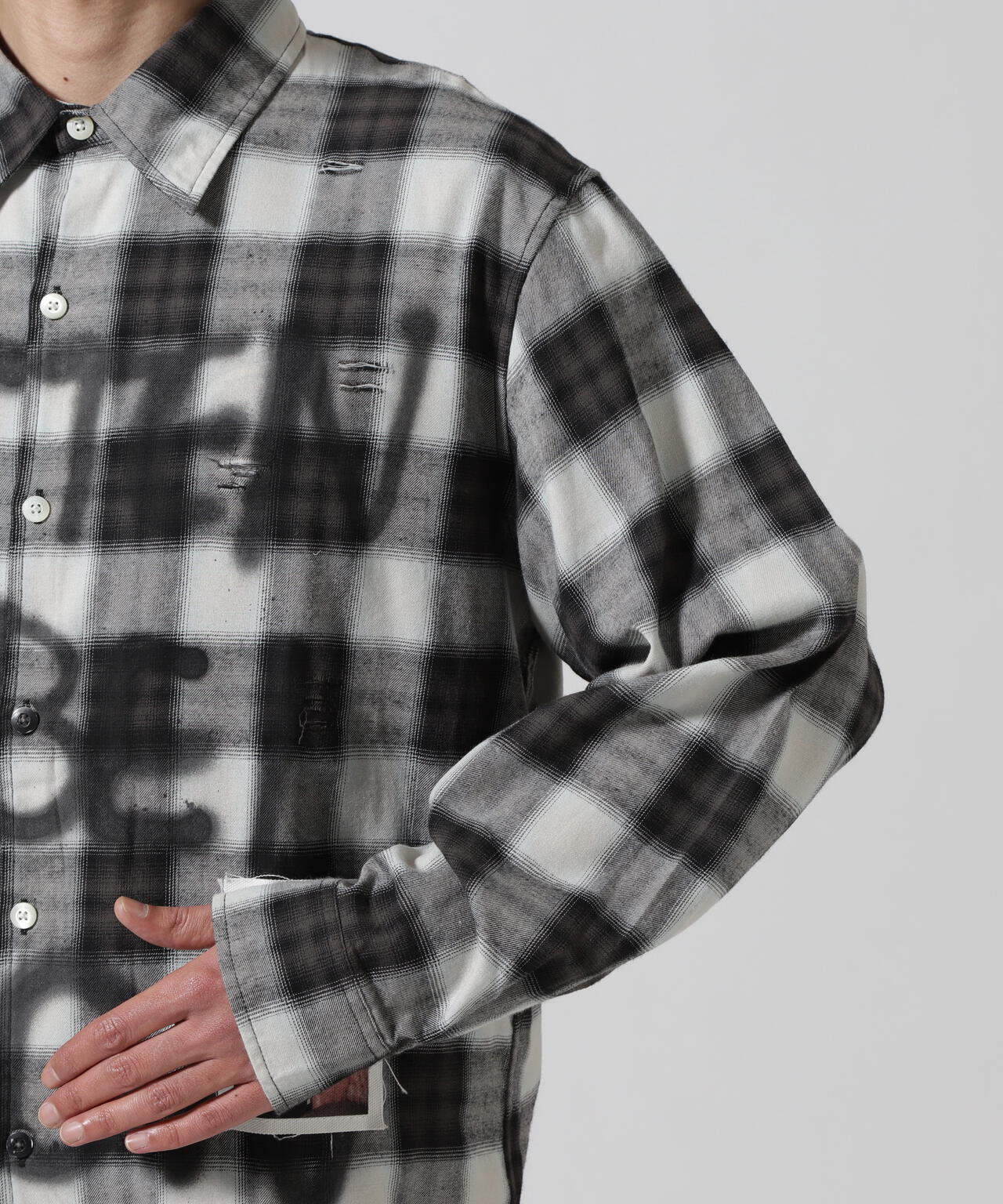 guernika/ゲルニカ/Check Shirt / Black