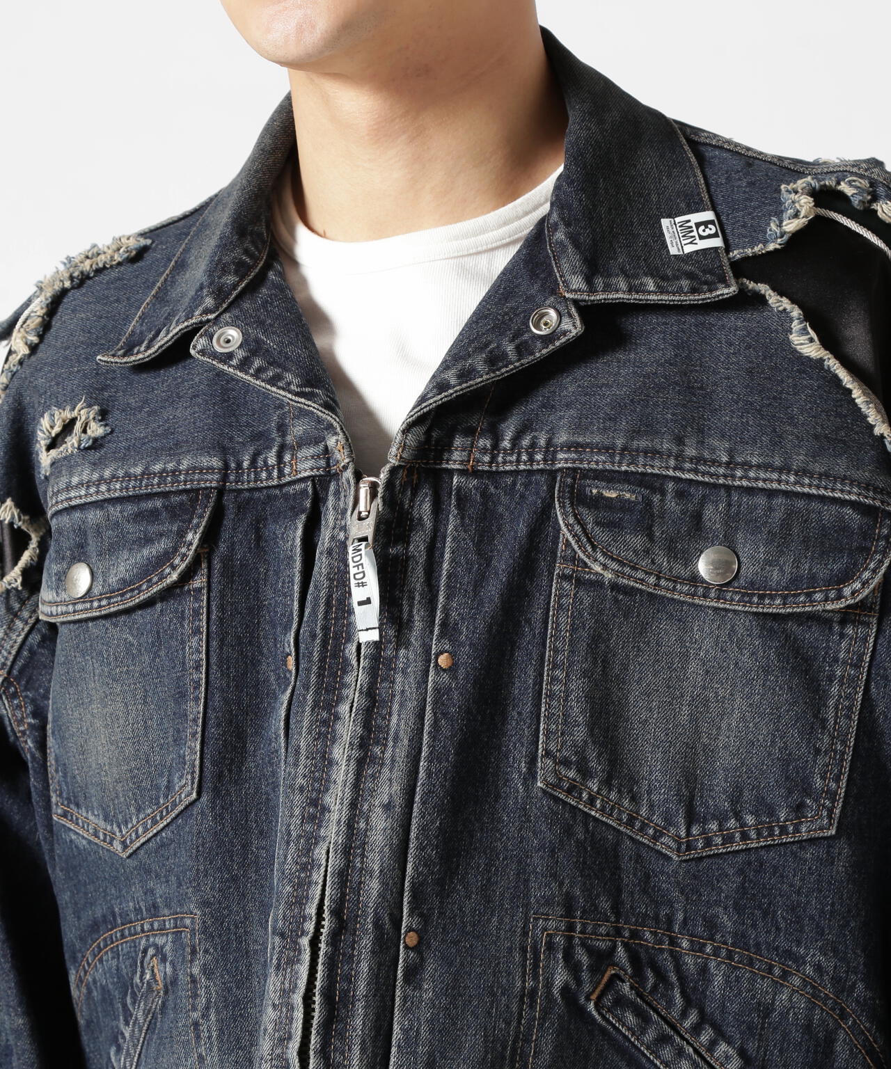 Maison MIHARAYASUHIRO/メゾン ミハラヤスヒロ/Stadium Jacket Layered Denim Jacket