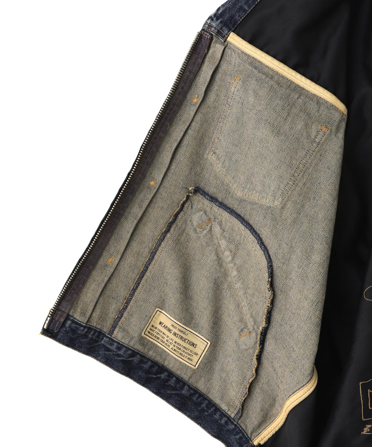 Maison MIHARAYASUHIRO/メゾン ミハラヤスヒロ/Stadium Jacket Layered Denim Jacket