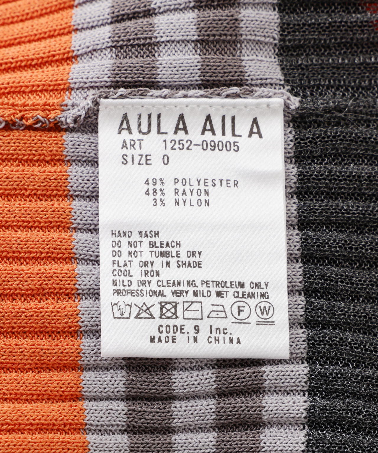 AULA AILA/アウラアイラ/MULTI BORDER KNIT