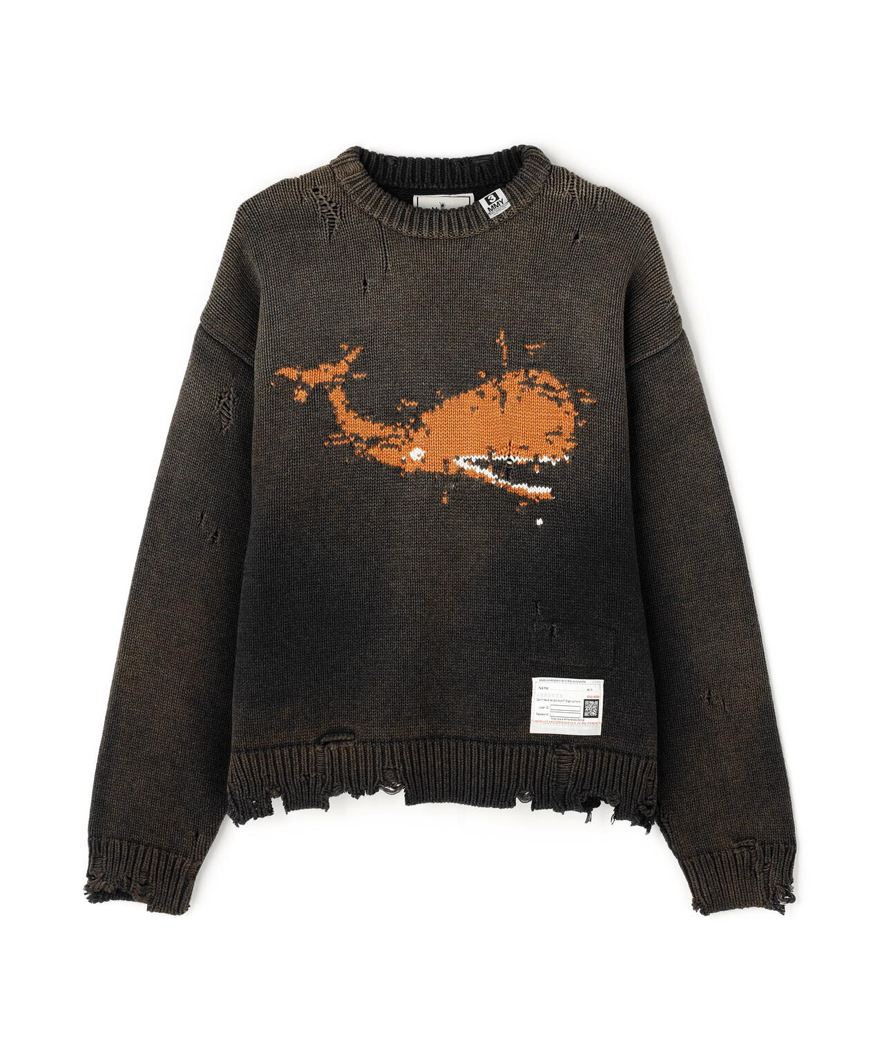 Maison MIHARAYASUHIRO/メゾン ミハラヤスヒロ/WHALE JACQUARD KNIT PULLOVER