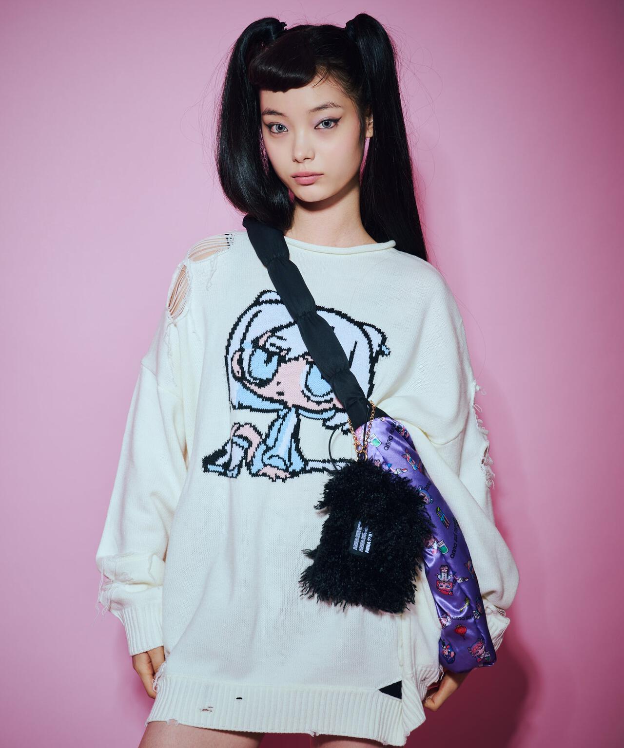 ANNA SUI NYC/アナ スイ エヌワイシー/【×寺田てら】TERAジャガードニット