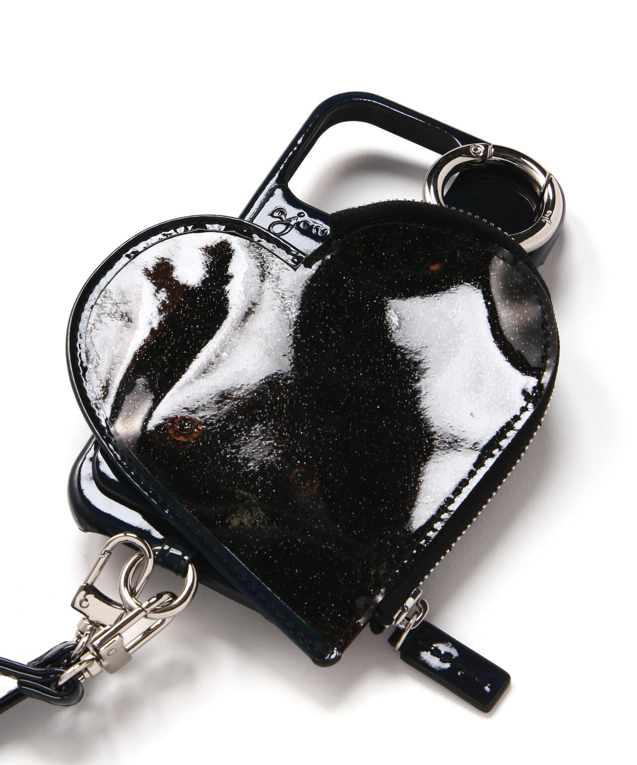 ajew/エジュー/PVC HEART PLANET POCKET CASE/i Phone16_16Pro