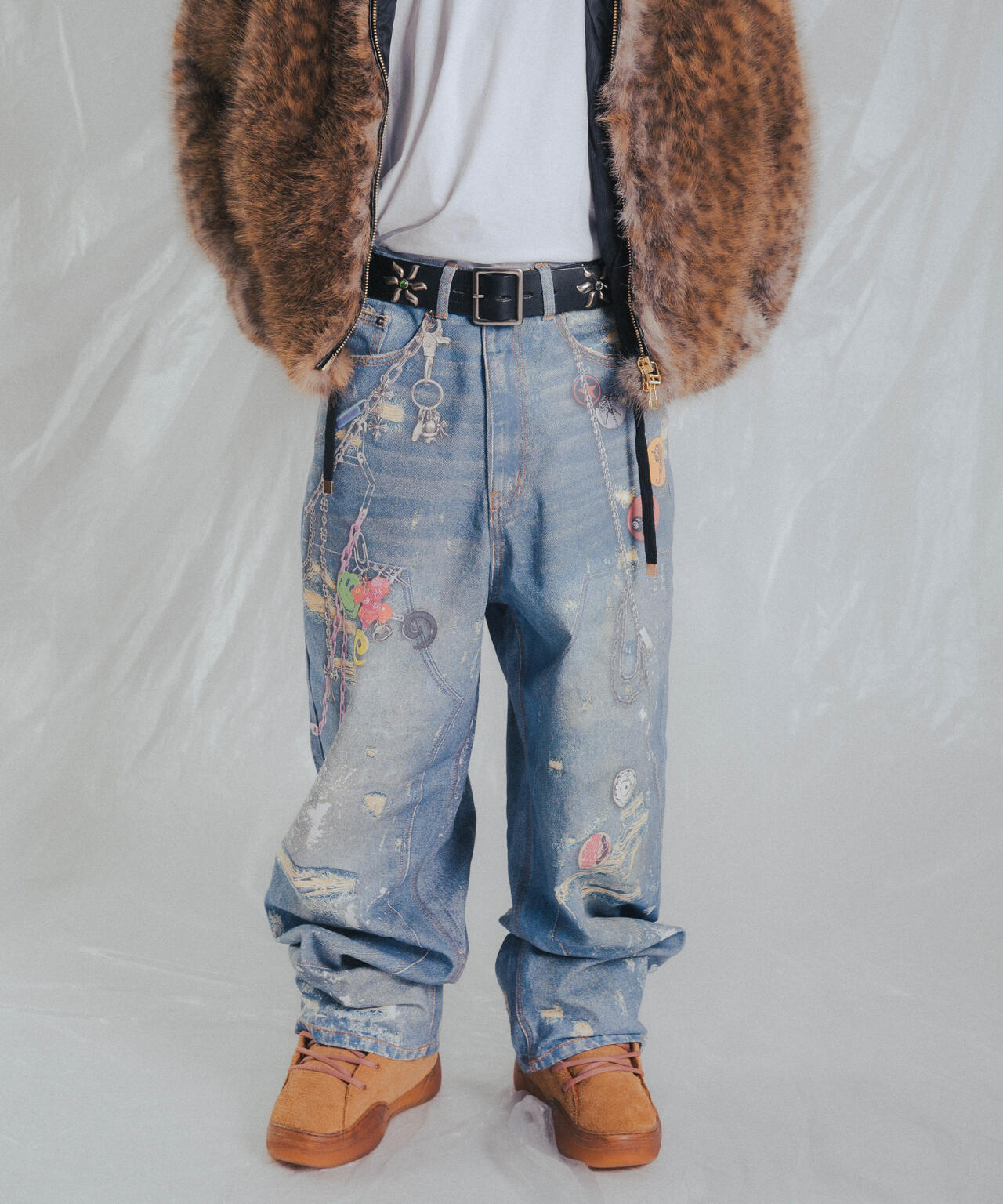 FR(13)NDS/フレンズ/TROMPEL'OEIL DENIM PANTS