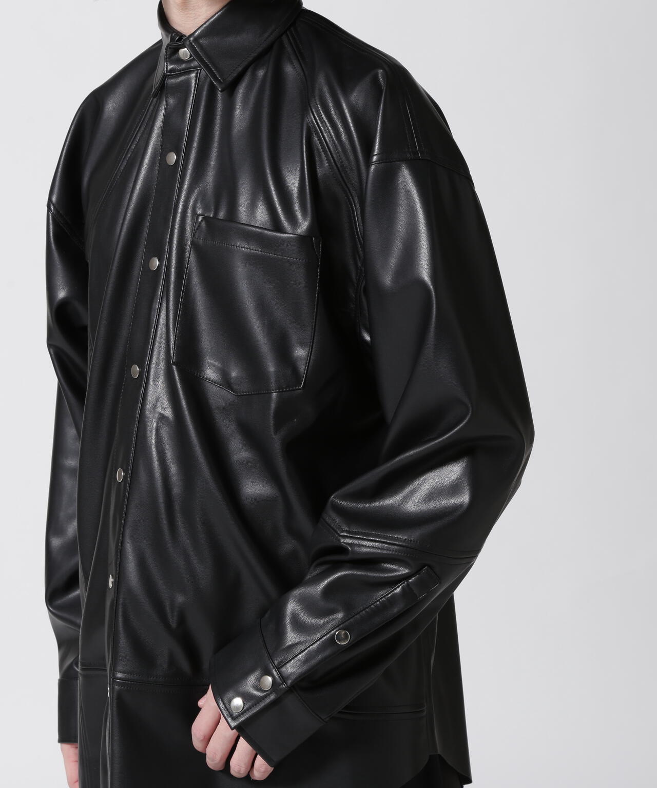 GEN_DAI/ゲンダイ/FAKE LEATHER SHIRT