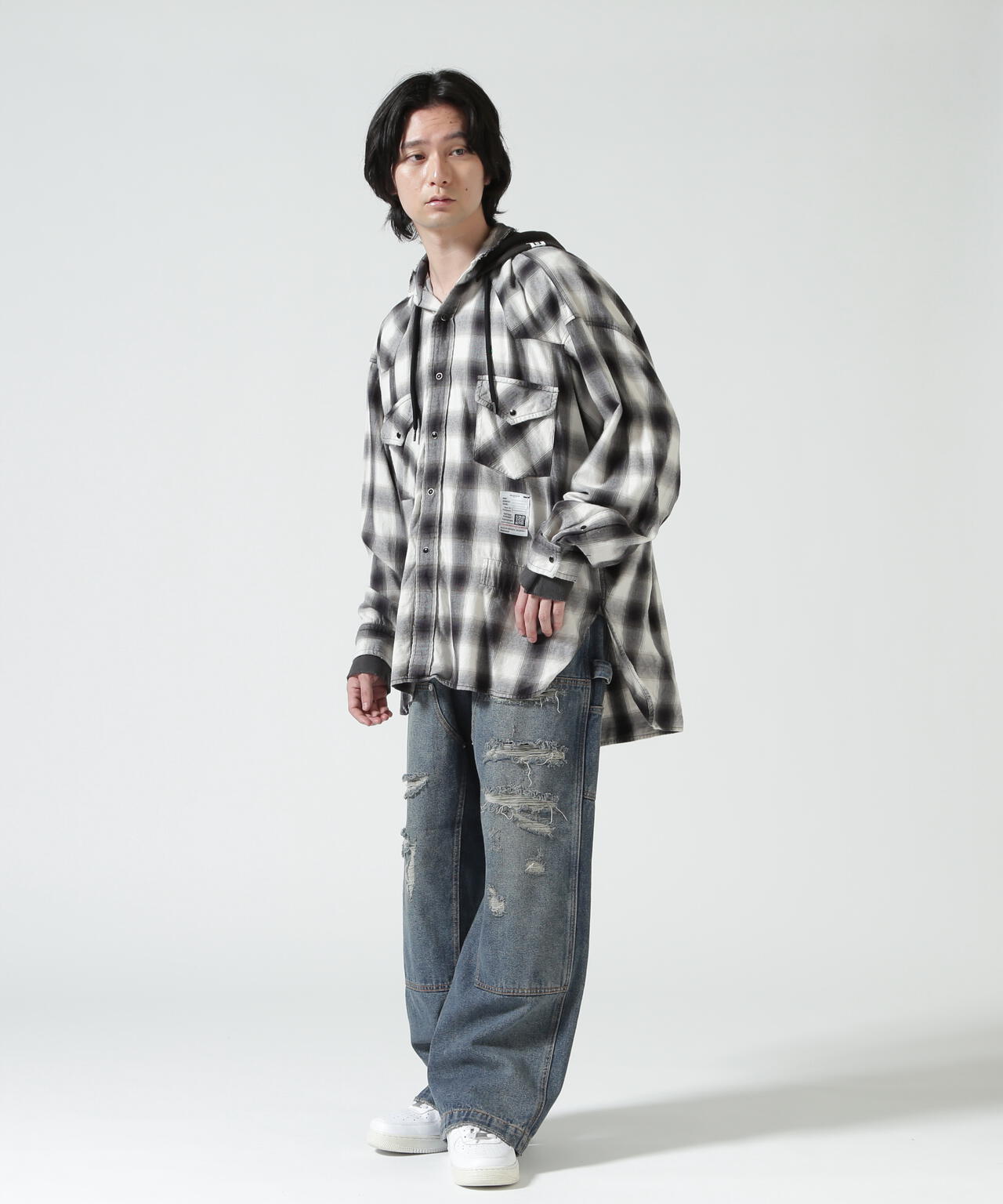 Maison MIHARAYASUHIRO/メゾン ミハラヤスヒロ/SWEAT HOODIE L/S SHIRTS